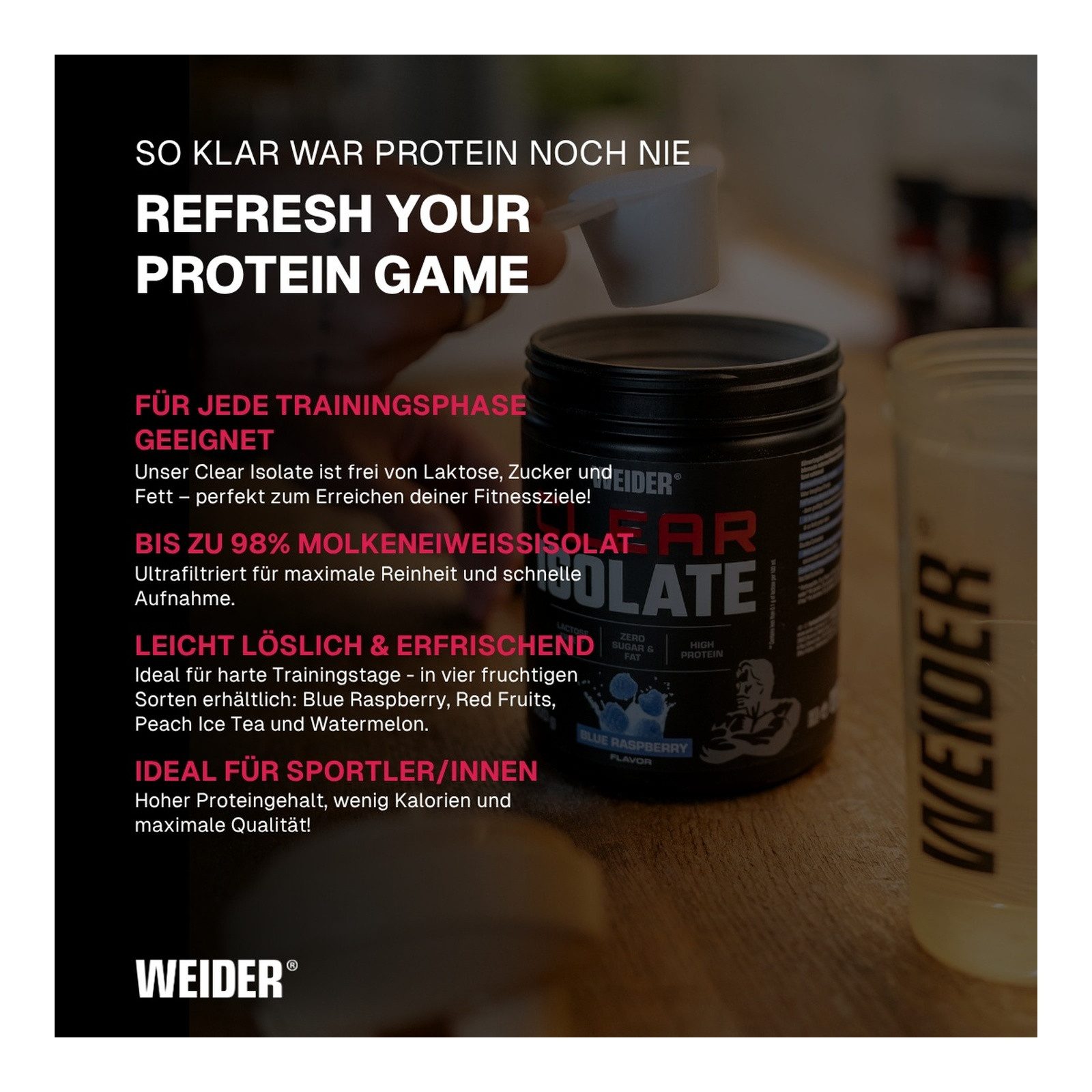 WEIDER® Weider Clear Isolate Pulver