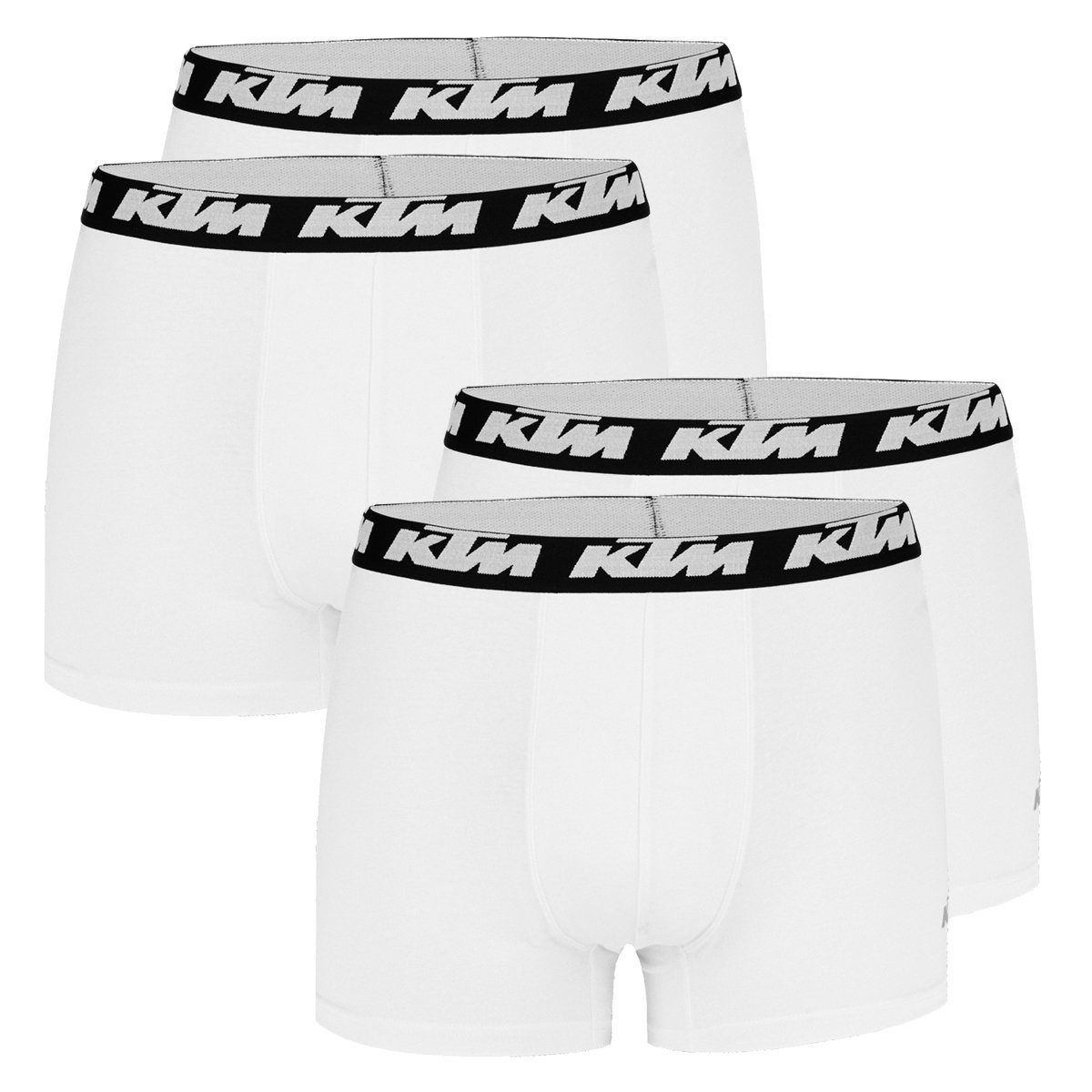 KTM Boxershorts 4er Pack Boxer Man Cotton (Set, 4-St., 4er-Pack) White