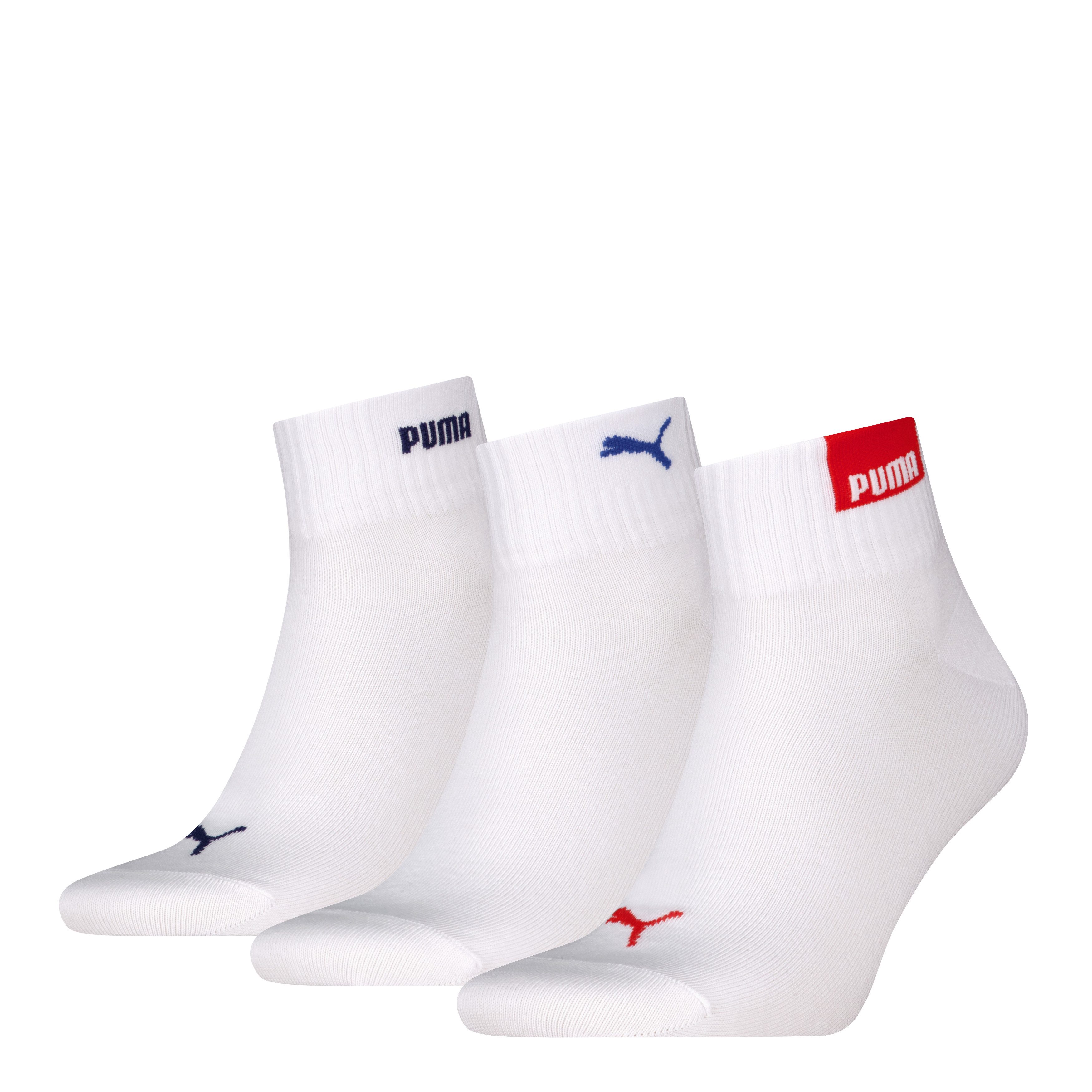 PUMA Kurzsocken PUMA UNISEX LOGO QUARTER (3-Paar) günstig online kaufen
