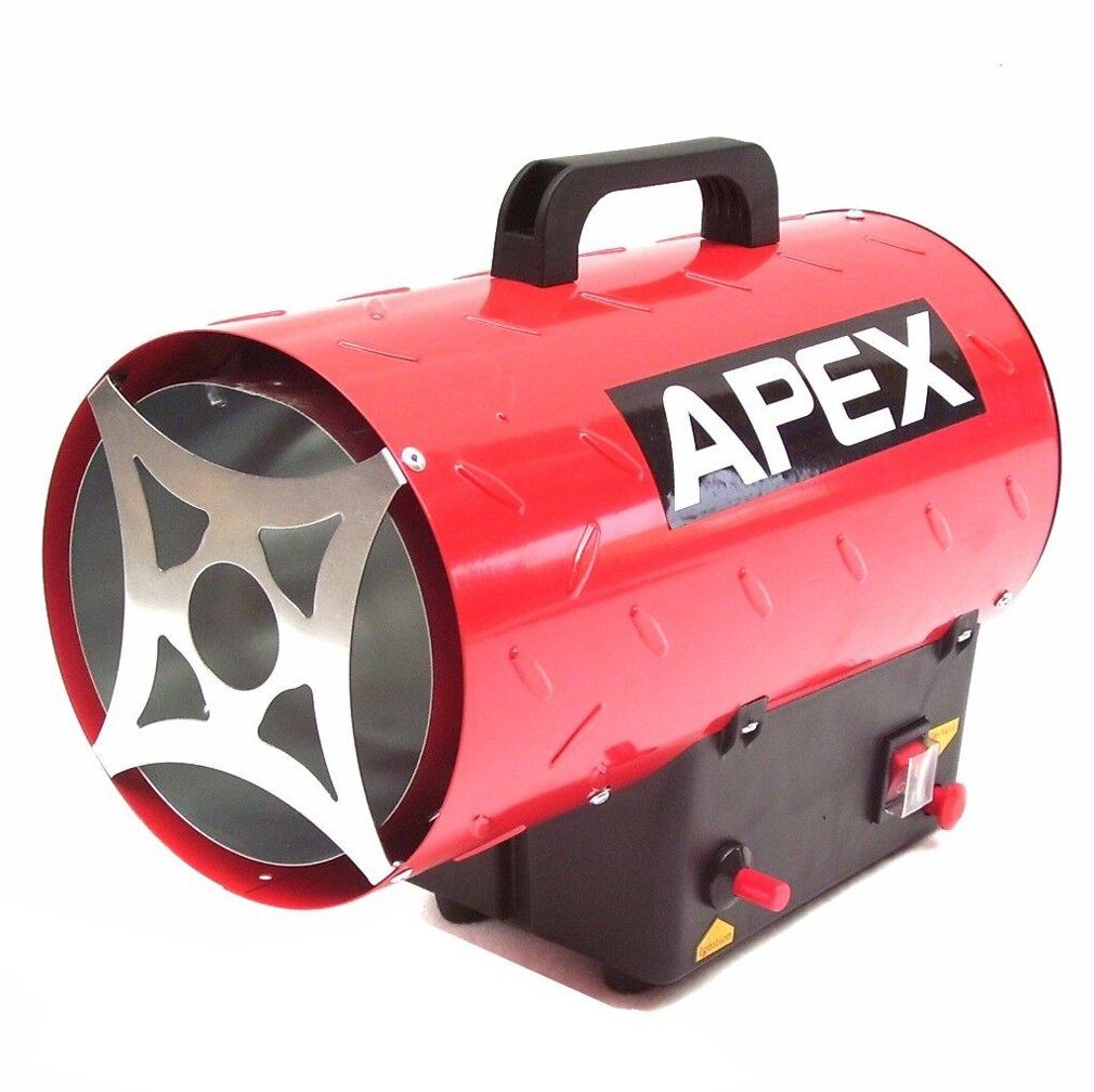 Apex Heizgerät 55207 Gasheizgebläse 10kW Gasheizer Heizkanone Gasofen