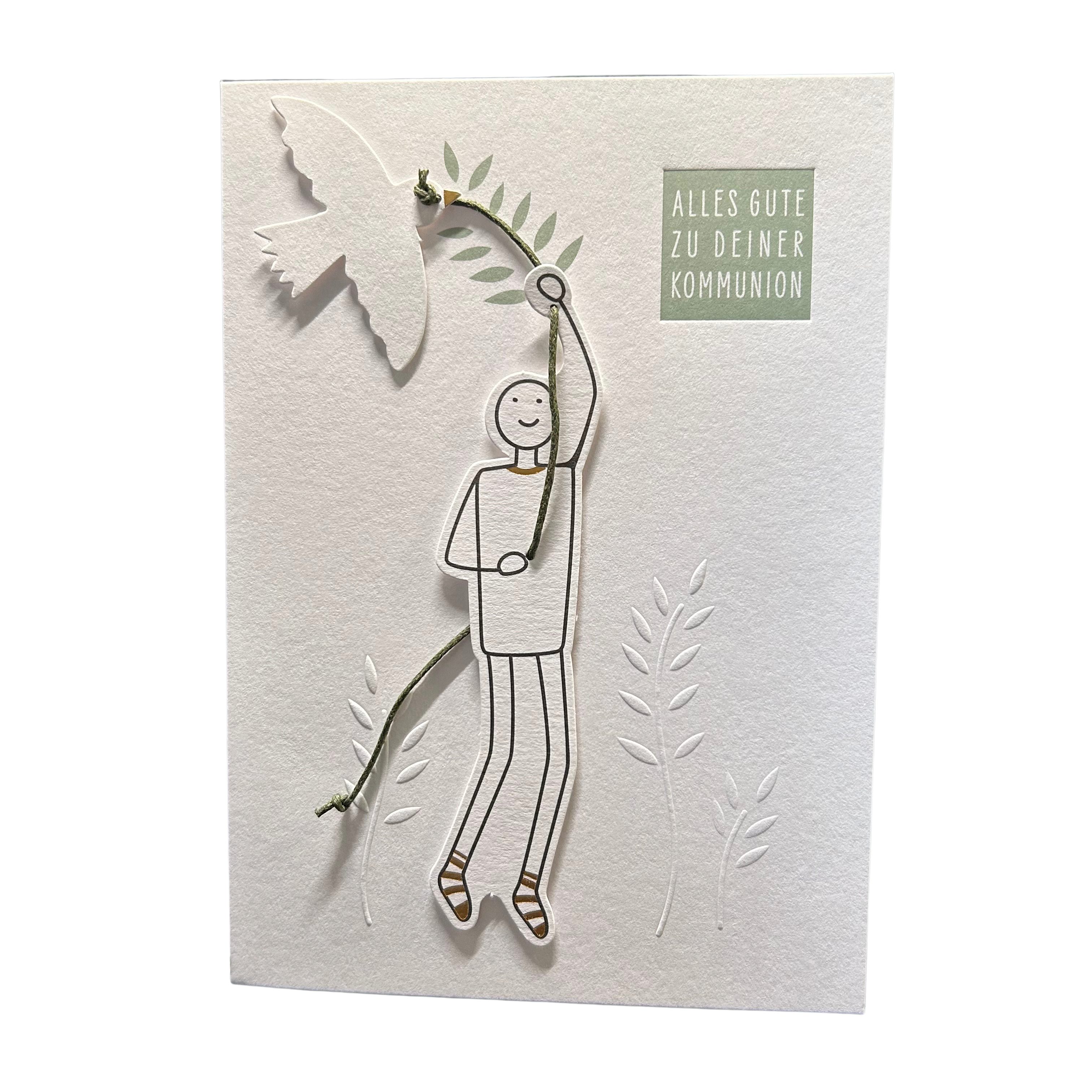 Räder Design Kommunionskarte Karte zur Kommunion „Alles Gute zu deiner Kommunion“ mit Umschlag von