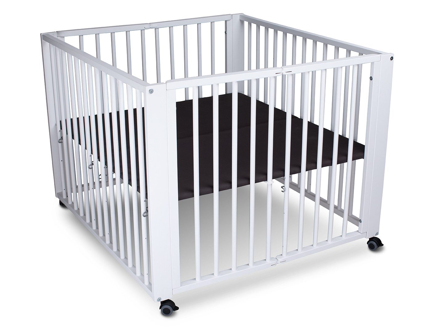 tiSsi® Laufgitter Laufgitter MORITZ Buche Massivholz 89x85 cm klappbar / faltbar