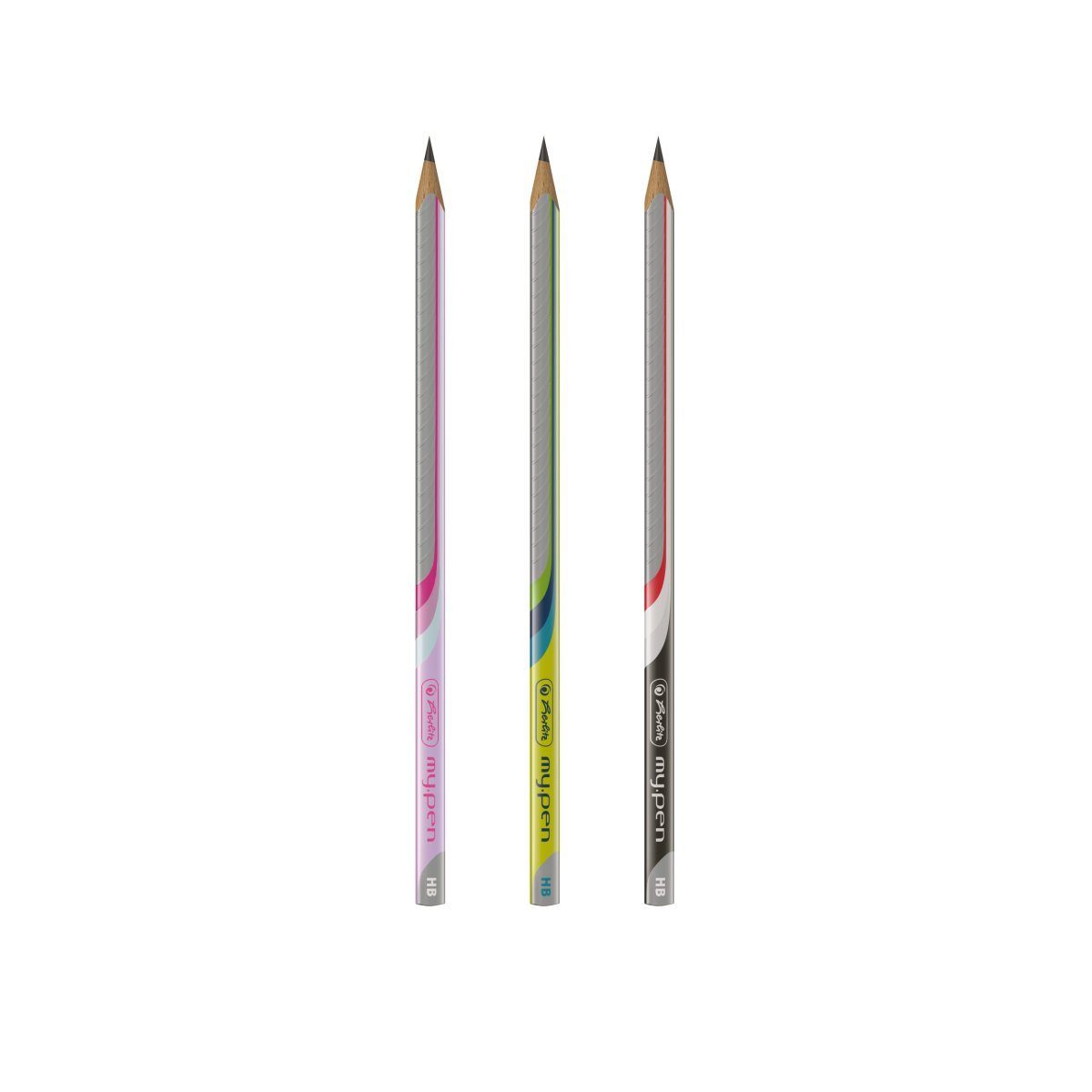 Herlitz Bleistift Bleistift 2er Set my.pen HB farblich sortiert