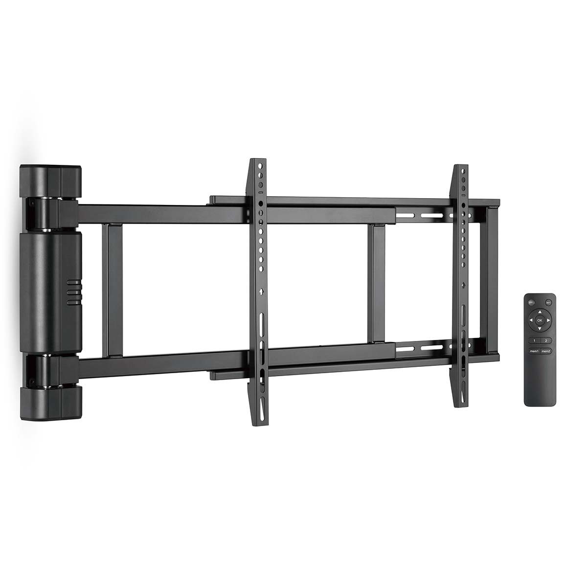 Nedis TV-Wandhalterung TVWM5860BK, (1-tlg., Motorisiert, ferngesteuert, flexible Positionierung, Kabelmanagement)
