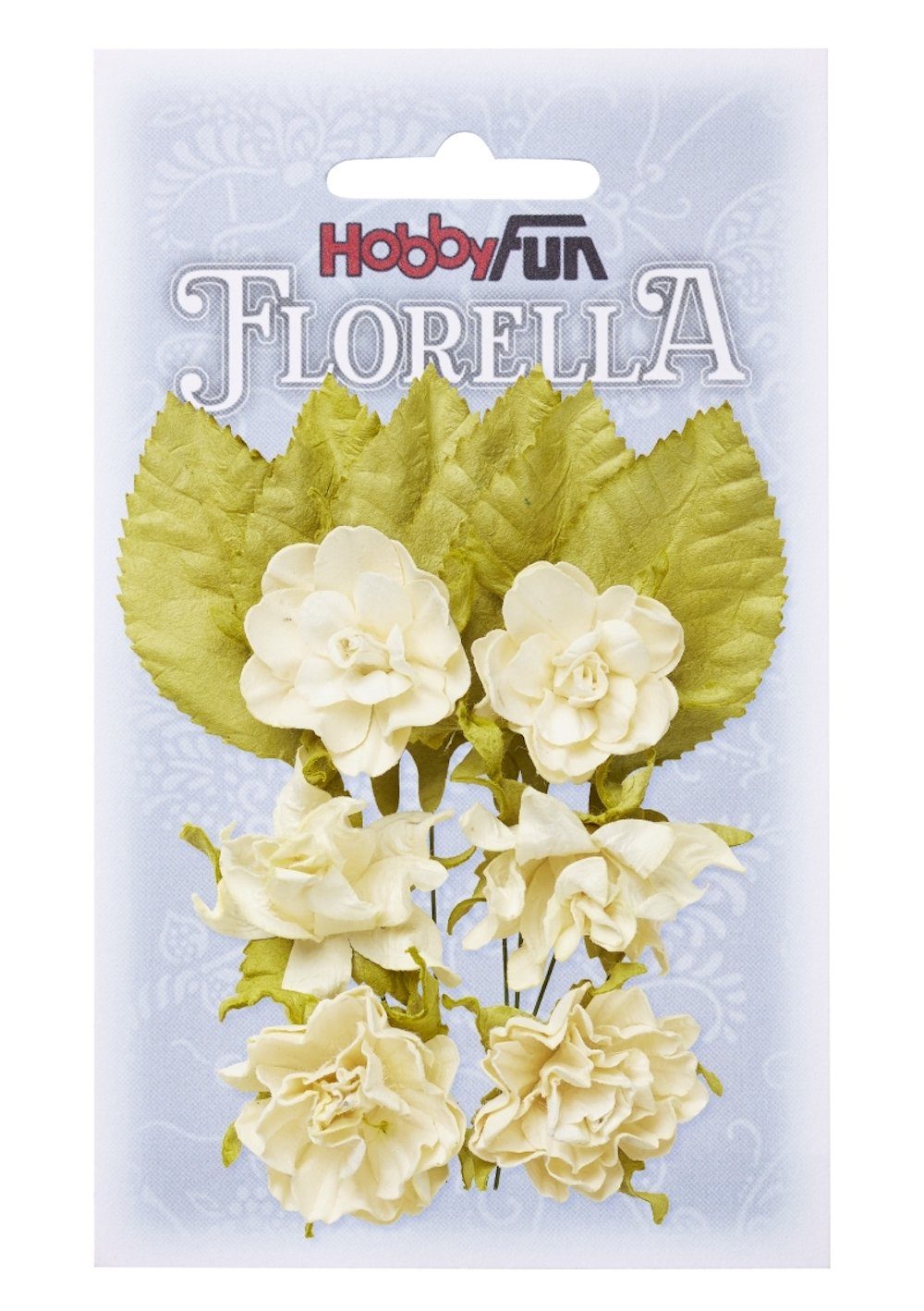HobbyFun Dekofigur FLORELLA-Blüten Maulbeer-Papier & Blätter aus cm 3