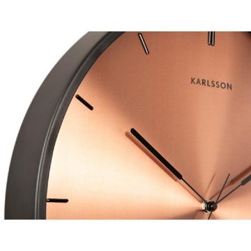 Karlsson Uhr Wanduhr Finesse Copper-Black