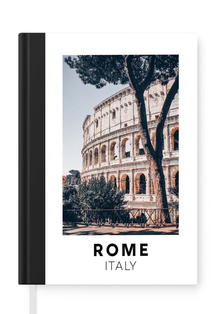 MuchoWow Notizbuch Rom - Italien - Kolosseum, Journal, Merkzettel, Tagebuch, Notizheft, A5, 98 Seiten, Haushaltsbuch
