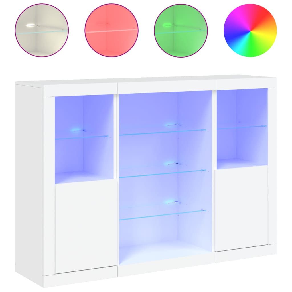 vidaXL Sideboard Sideboards mit LED-Leuchten 3 günstig online kaufen