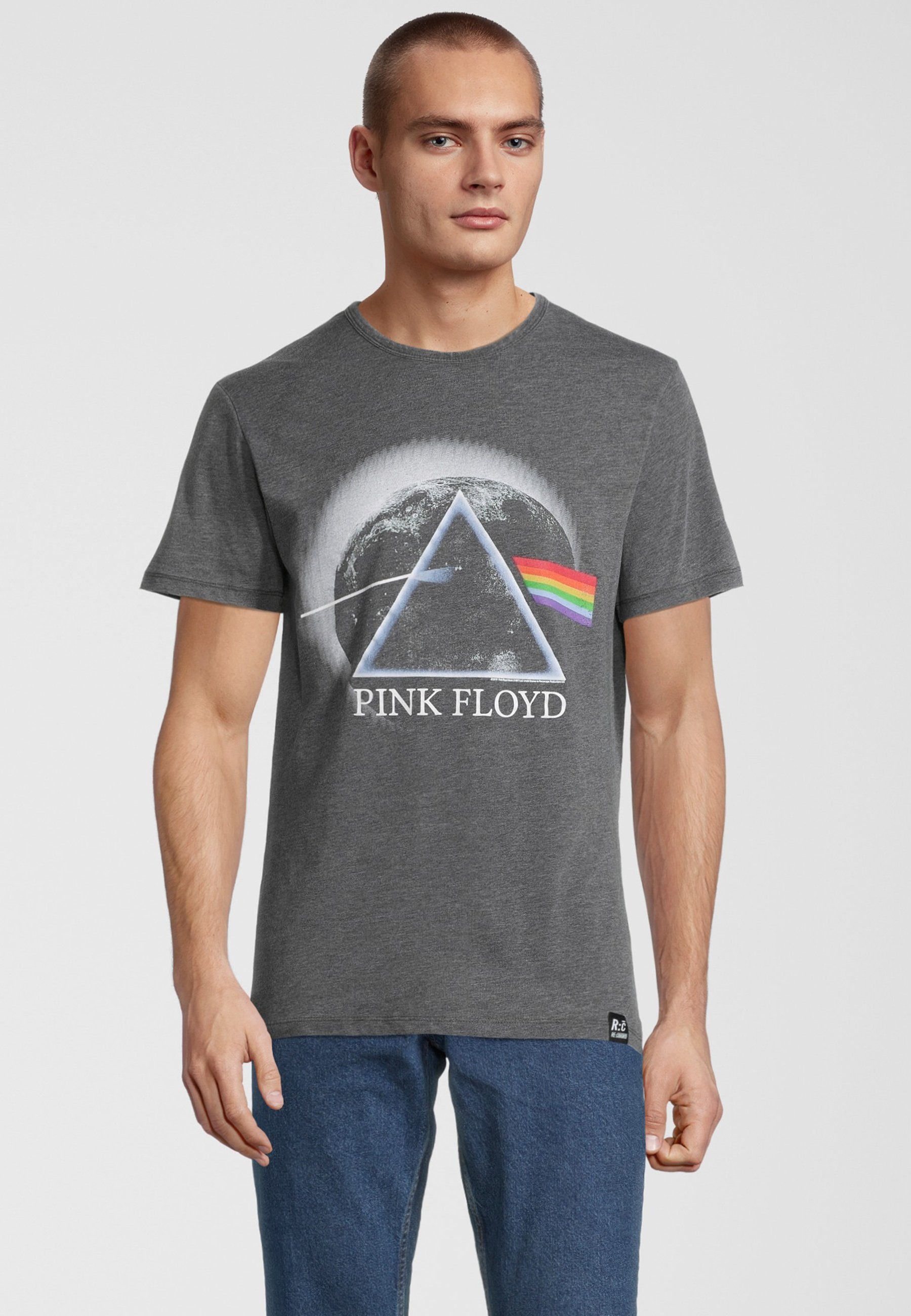 Recovered T-Shirt Pink Floyd Dark Side of the Moon Prism GOTS zertifizierte Bio-Baumwolle