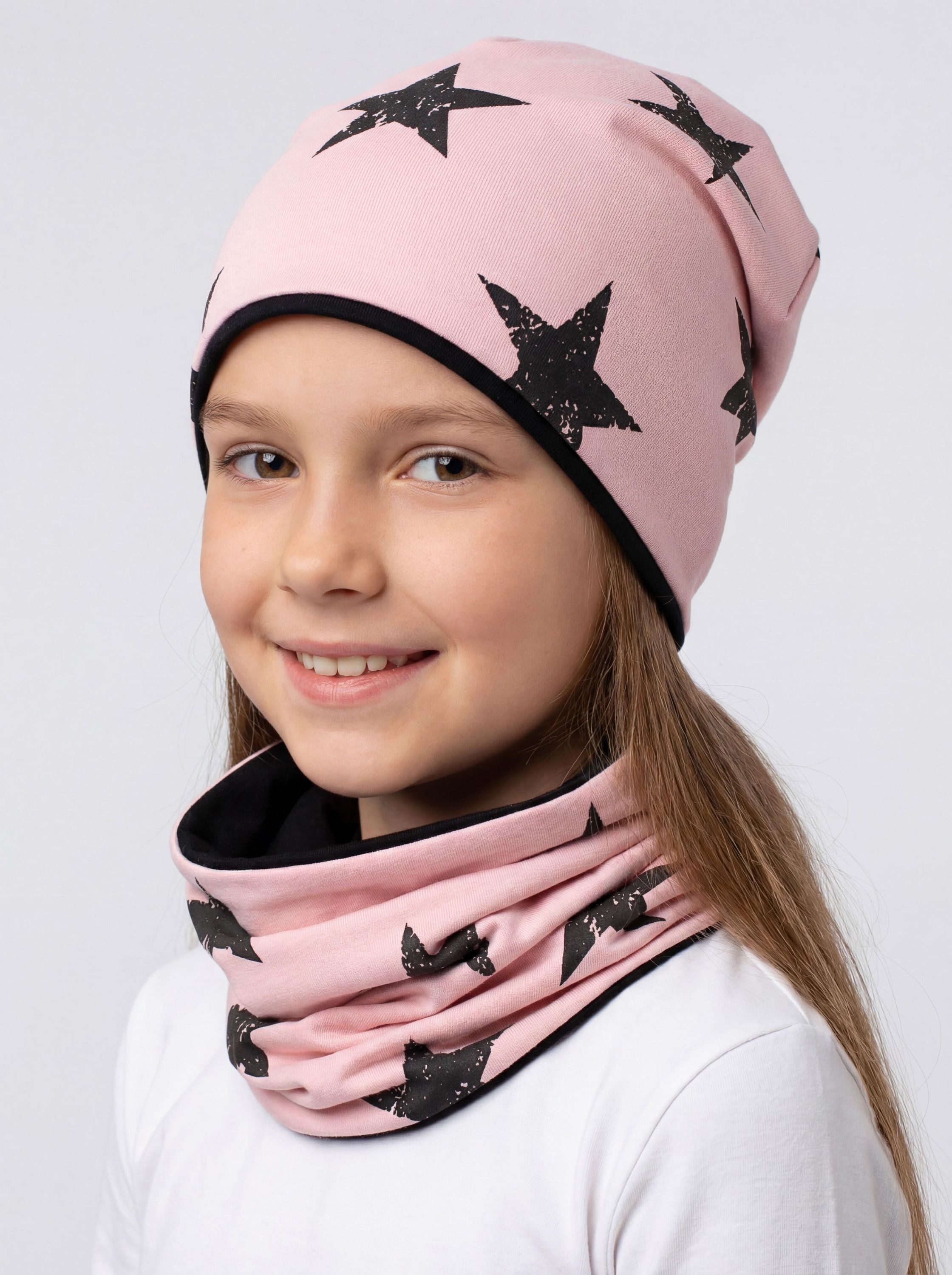 TupTam Beanie TupTam Unisex Kinder Beanie Mütze Schlauchschal Set – Bild 3 von 5