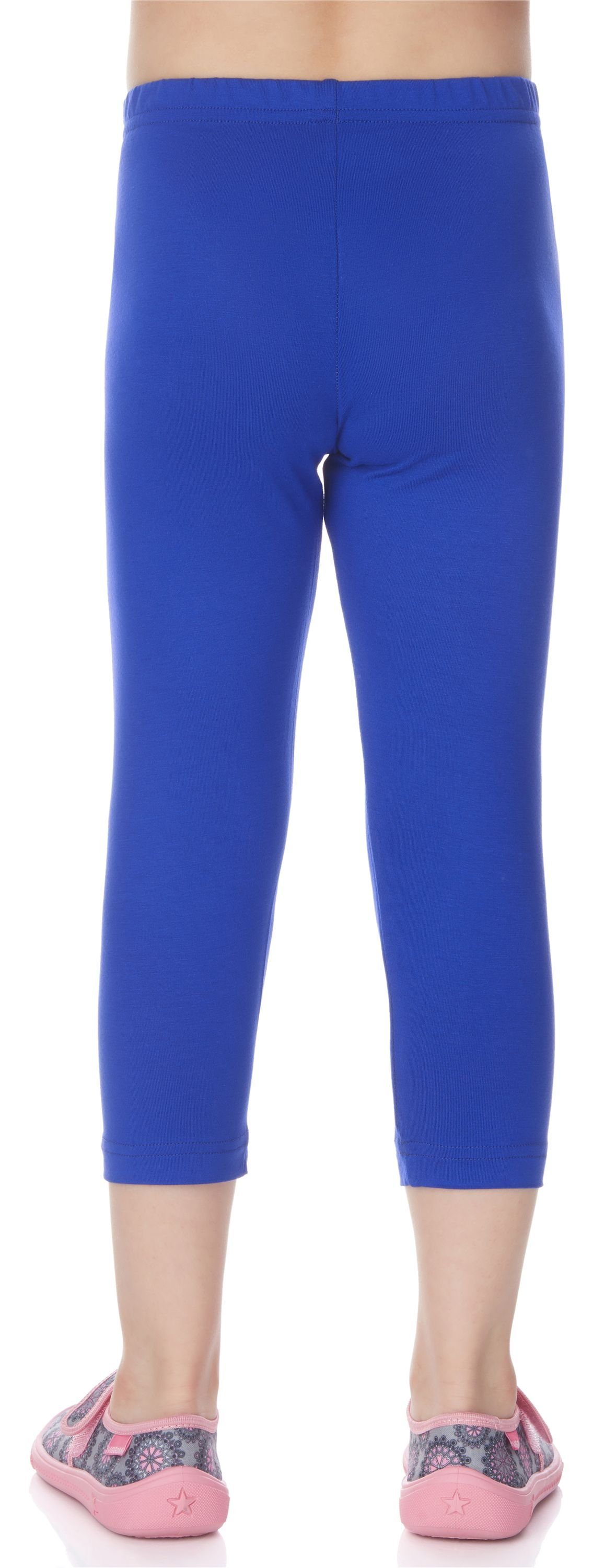 Bund MS10-131 Merry elastischer Capri Cobalt (1-tlg) Leggings Mädchen Viskose Style aus Leggings 3/4