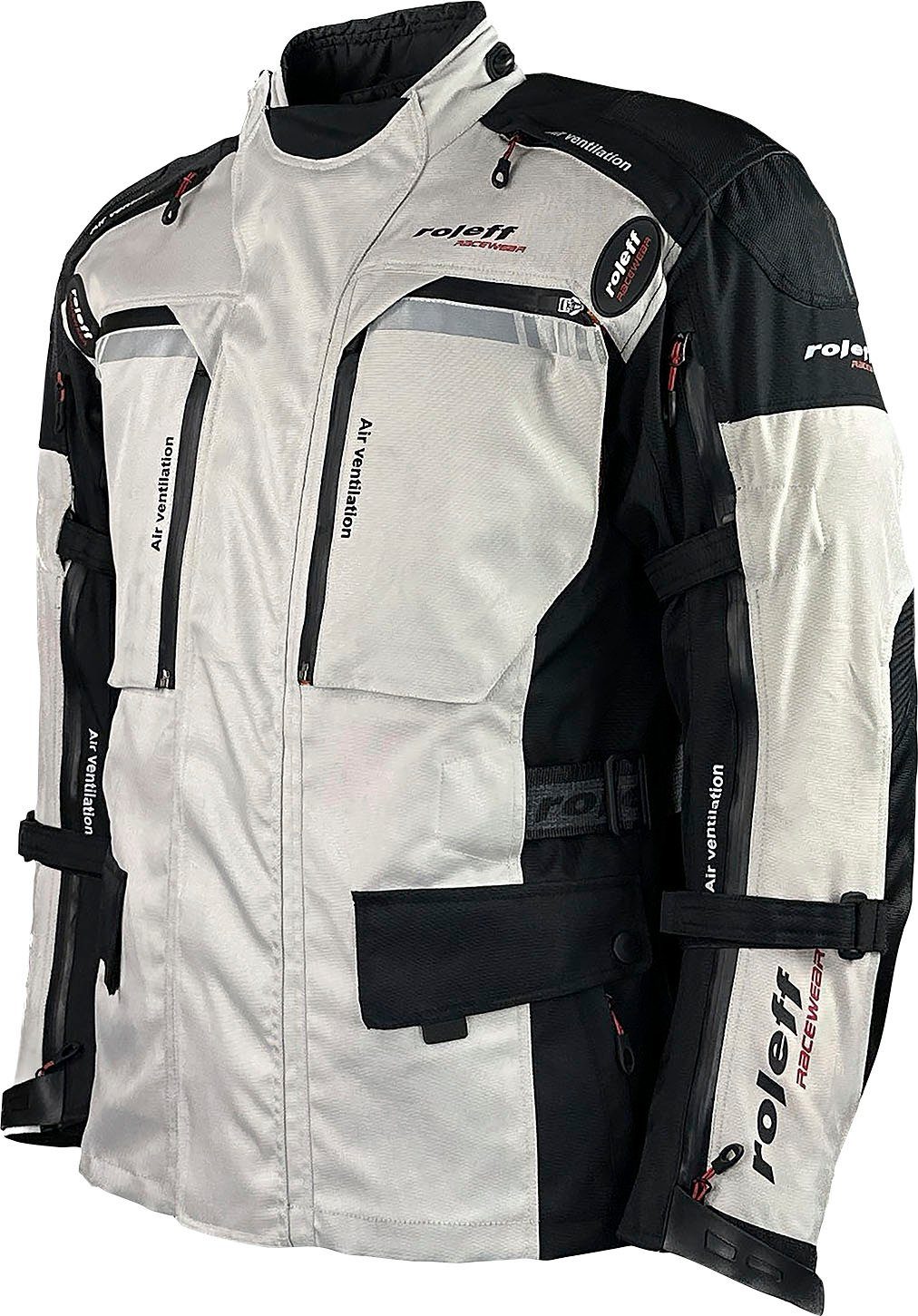 roleff Motorradjacke Enduro mit Protektoren, optimale Belüftung