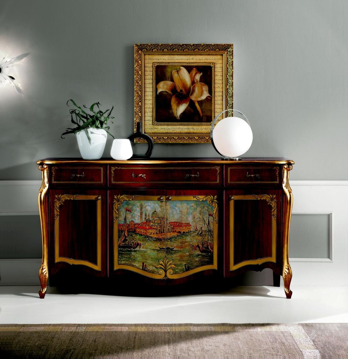 JVmoebel Anrichte, Design Möbel Luxus Barock Buffet Kommode Anrichte xxl Italienische