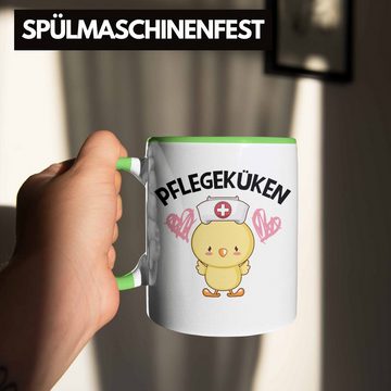 Trendation Tasse Trendation - Pflegeküken Tasse Geschenk Krankenschwester Ärztin Lustige Kaffeetasse Geschenkidee Altenpflegerin Pflegerin