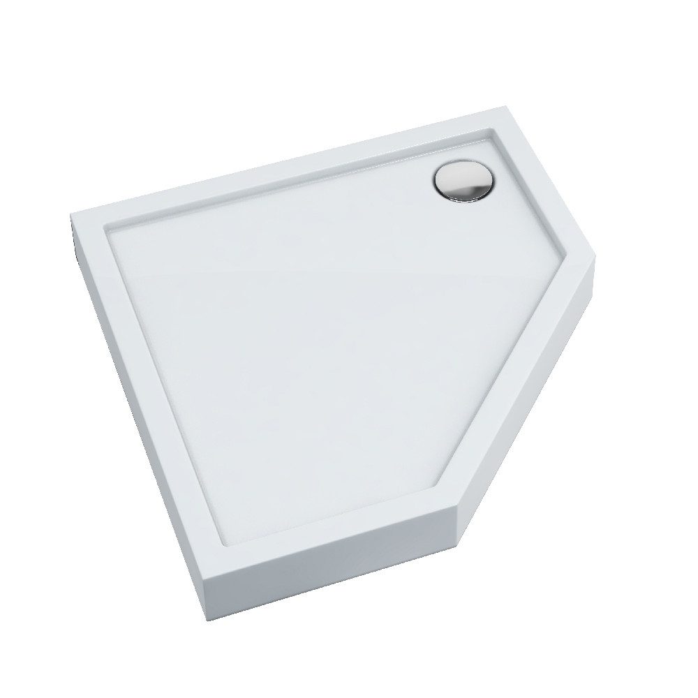 Aquabad® Duschwanne ULTIMA Smooth White, Fünfeck, günstig online kaufen