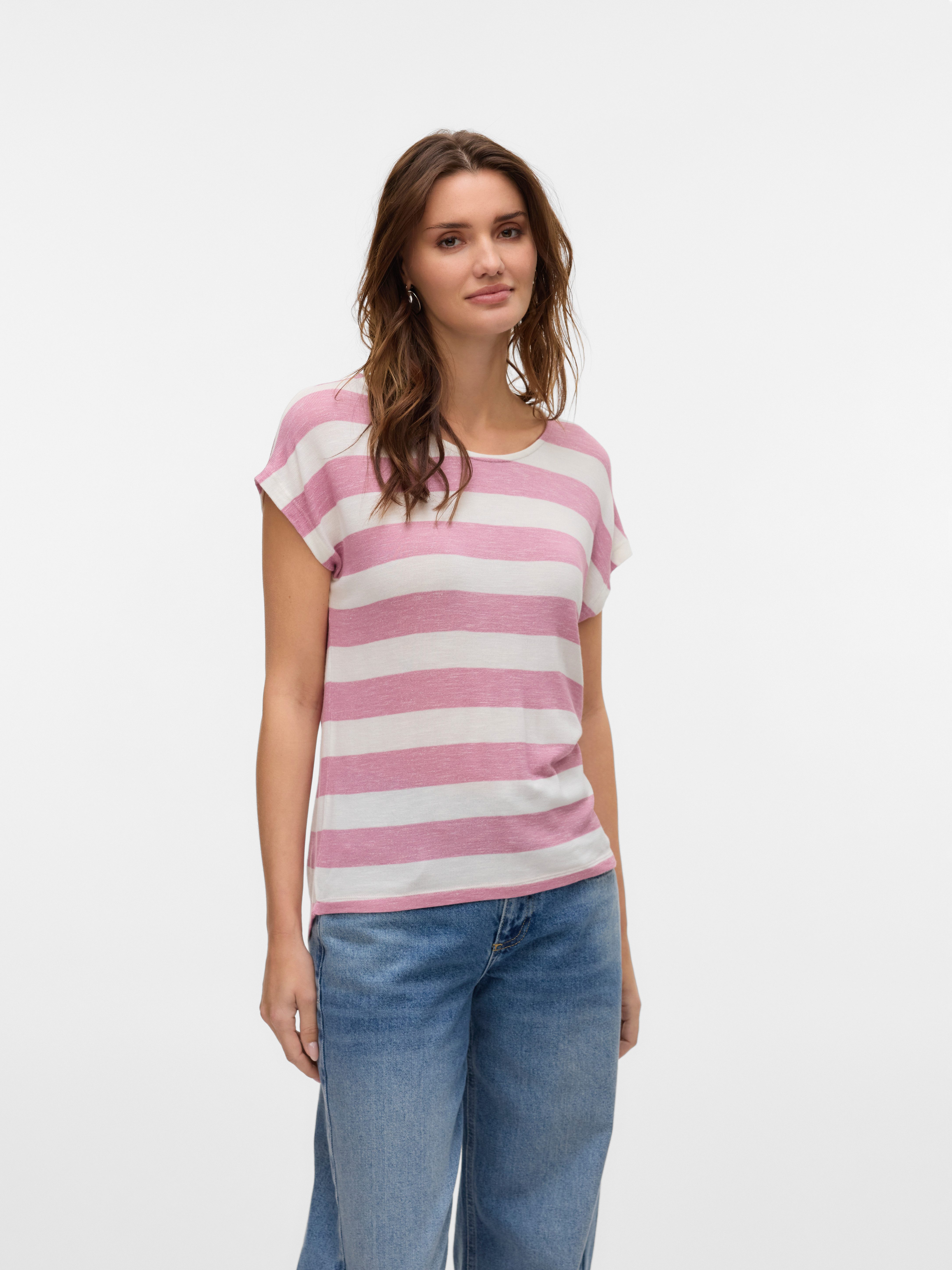 Vero Moda Kurzarmshirt VMWIDE STRIPE SL günstig online kaufen