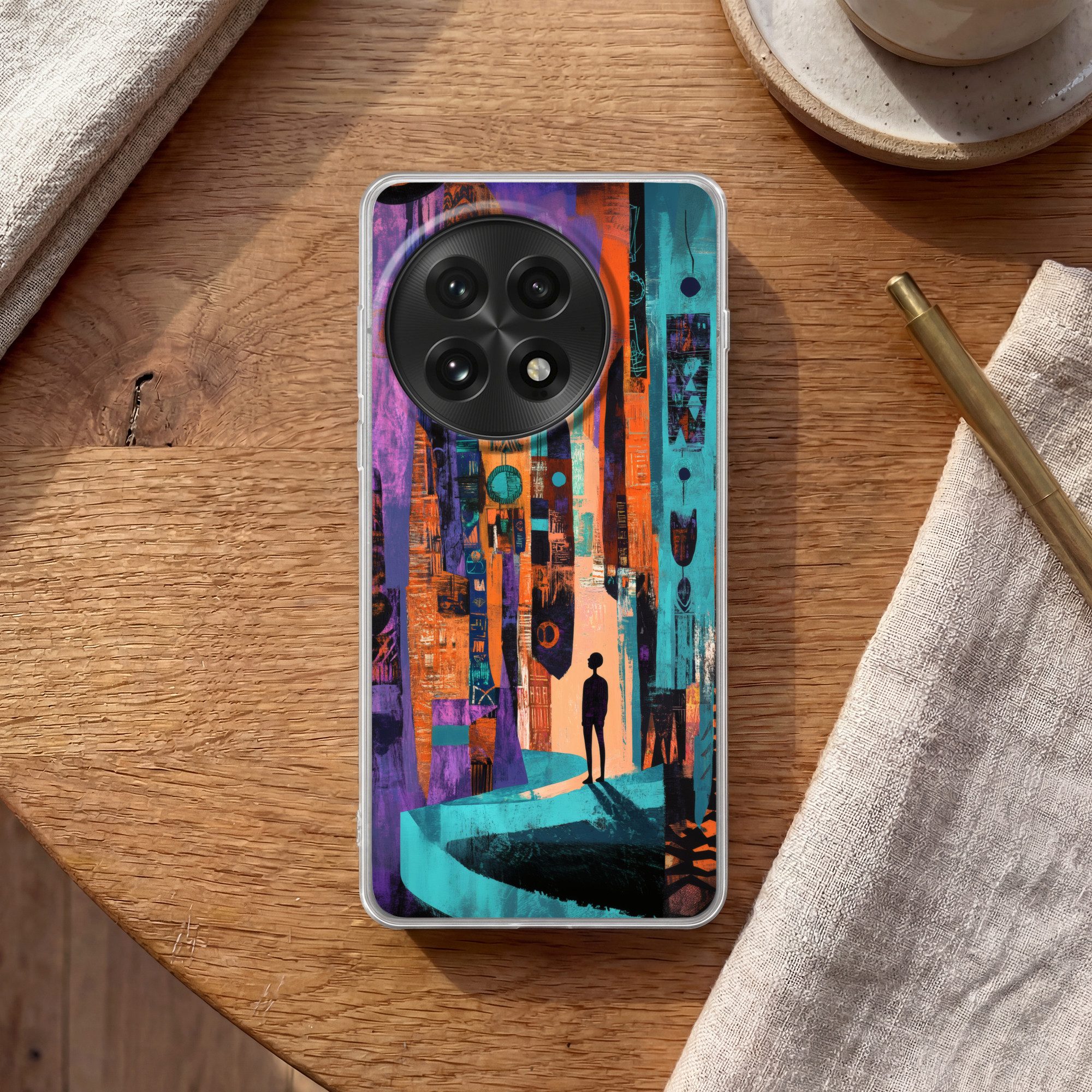 MuchoWow Handyhülle für OnePlus 13 Abstrakt - Figuren - Farbenfroh, Phone Case, Silikon, Schutzhülle Dünn