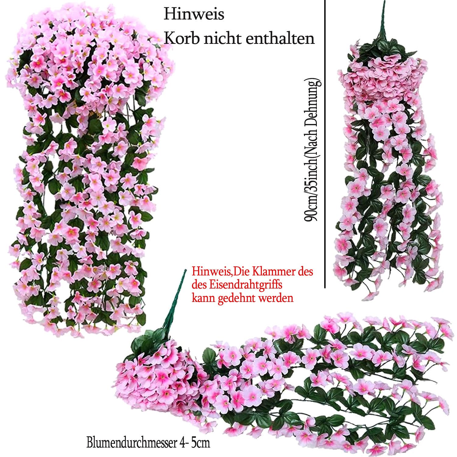 Kunstblumenstrauß Künstlich Hängende Blumen, Kunstblumen Veilchen günstig online kaufen