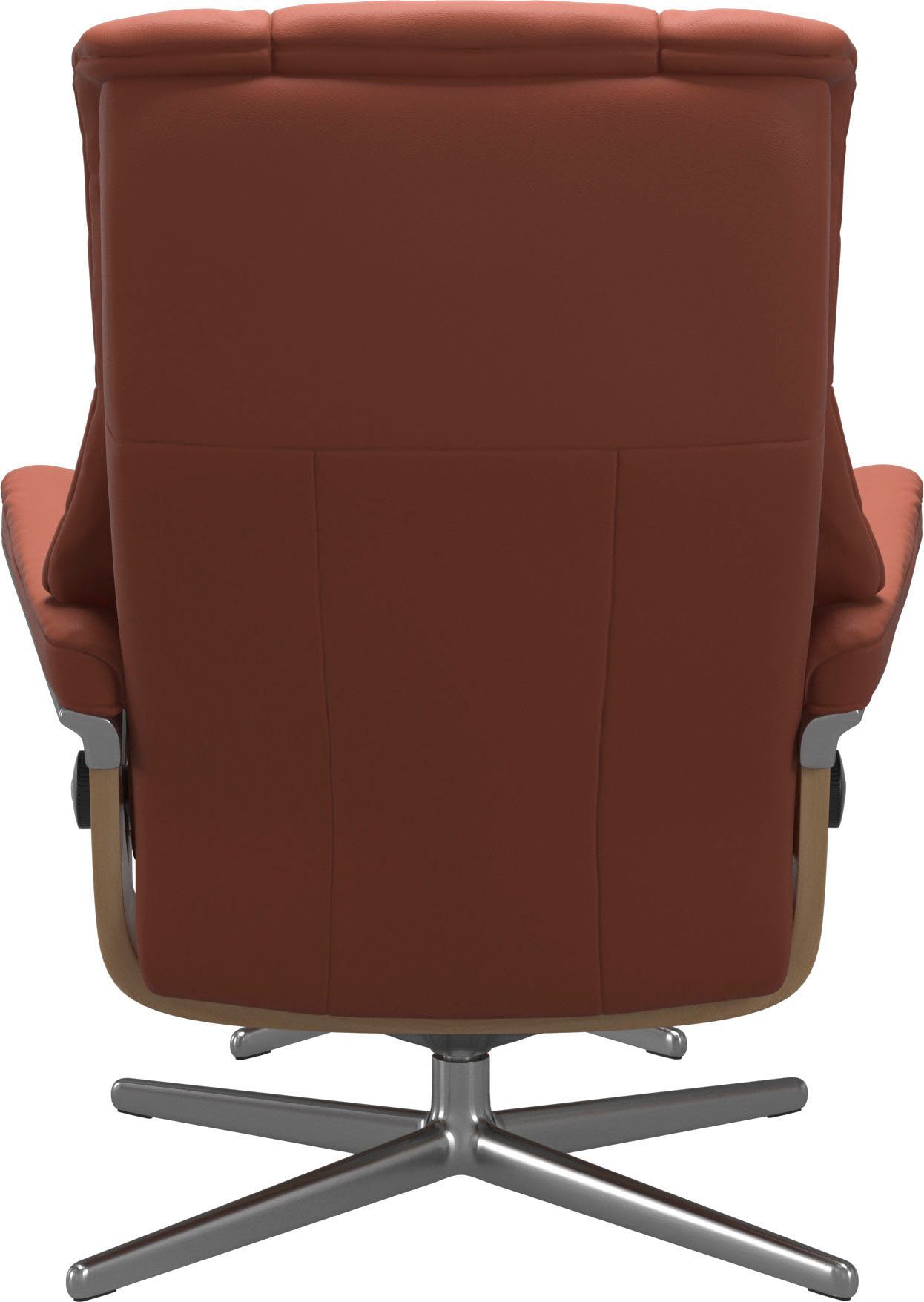 Stressless® Relaxsessel Mayfair Holzakzent S, mit Relaxsessel Eiche Cross mit Hocker), Base, Größe (Set, mit Hocker, L, M &