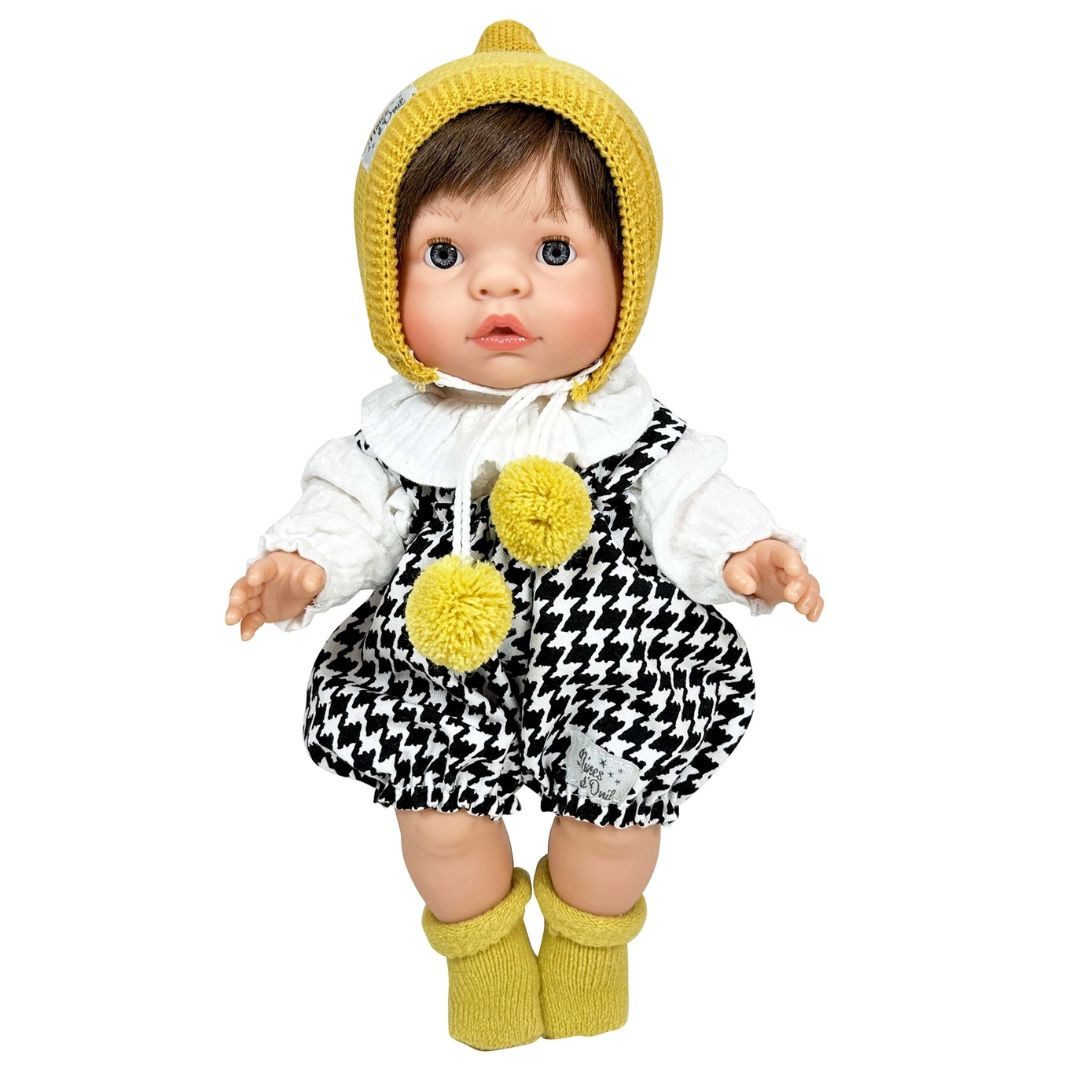 suebidou Babypuppe Wunderschöne bewegliche Puppe aus Vinyl mit Outfit (Set mit Puppe und Outfit), nachhaltig, kreativ, detailverliebt