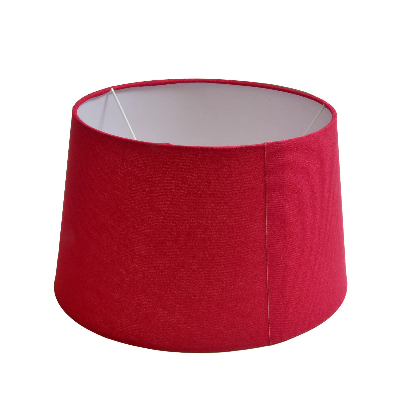 B&S Lampenschirm Lampenschirm rund aus Stoff H 16 x Ø 25 cm für Tisch - Ste günstig online kaufen