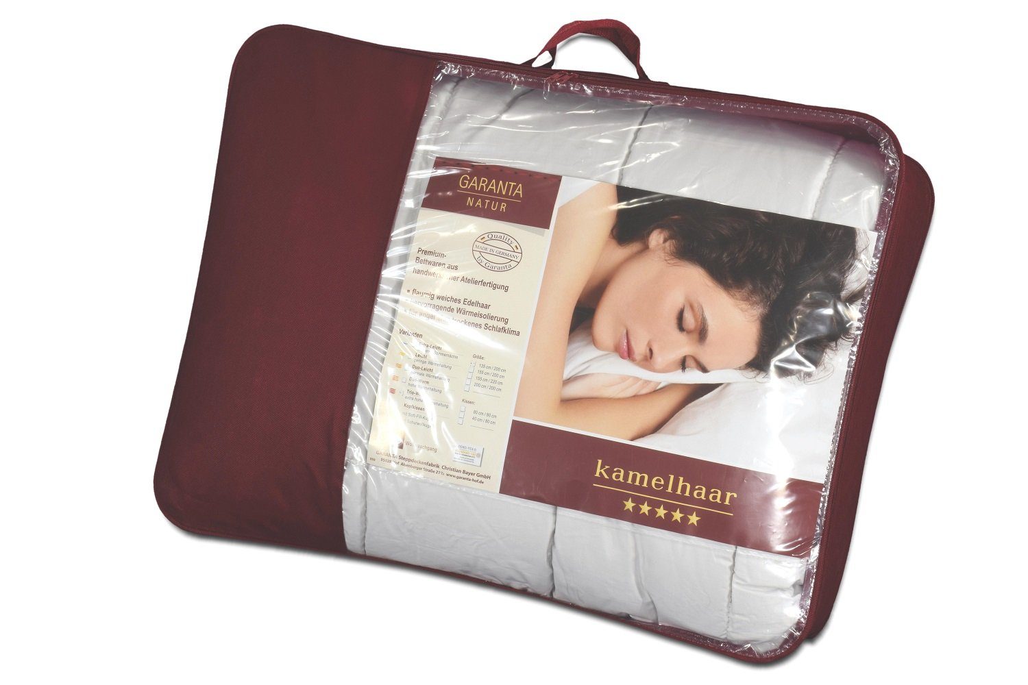 Garanta Naturfaserbettdecke Kamelhaar Trio warm Steppbett extra warme Winte günstig online kaufen