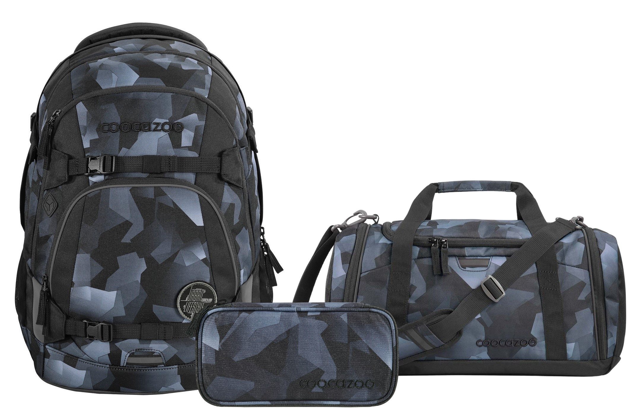 coocazoo Schulranzen Schulrucksack-Set MATE Grey Rocks günstig online kaufen