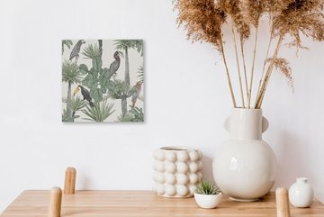 OneMillionCanvasses® Leinwandbild Natur - Vögel - Bäume, (1 St), Leinwand Bilder für Wohnzimmer Schlafzimmer