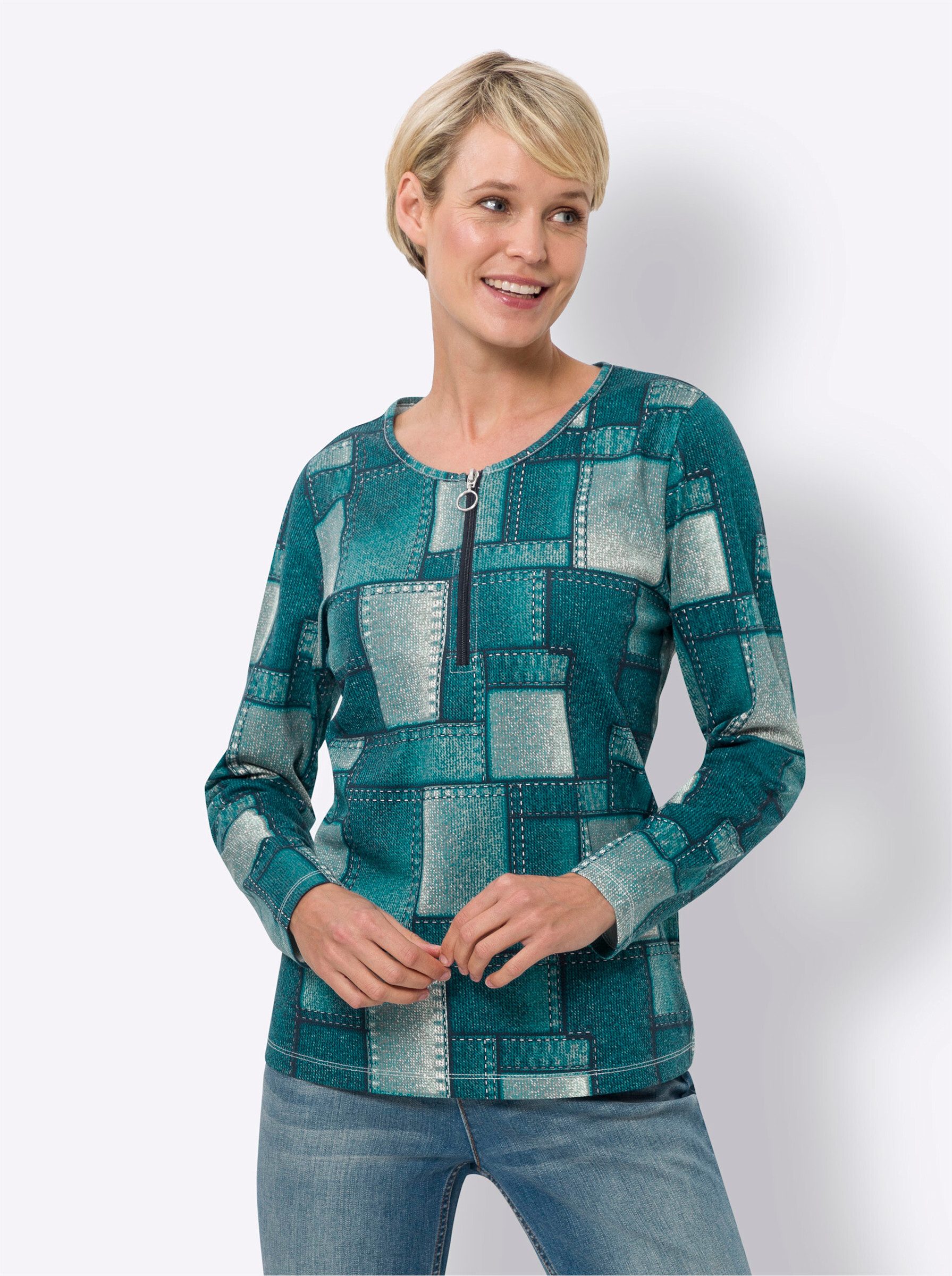 Sieh an! T-Shirt Langarm-Shirt Langarm