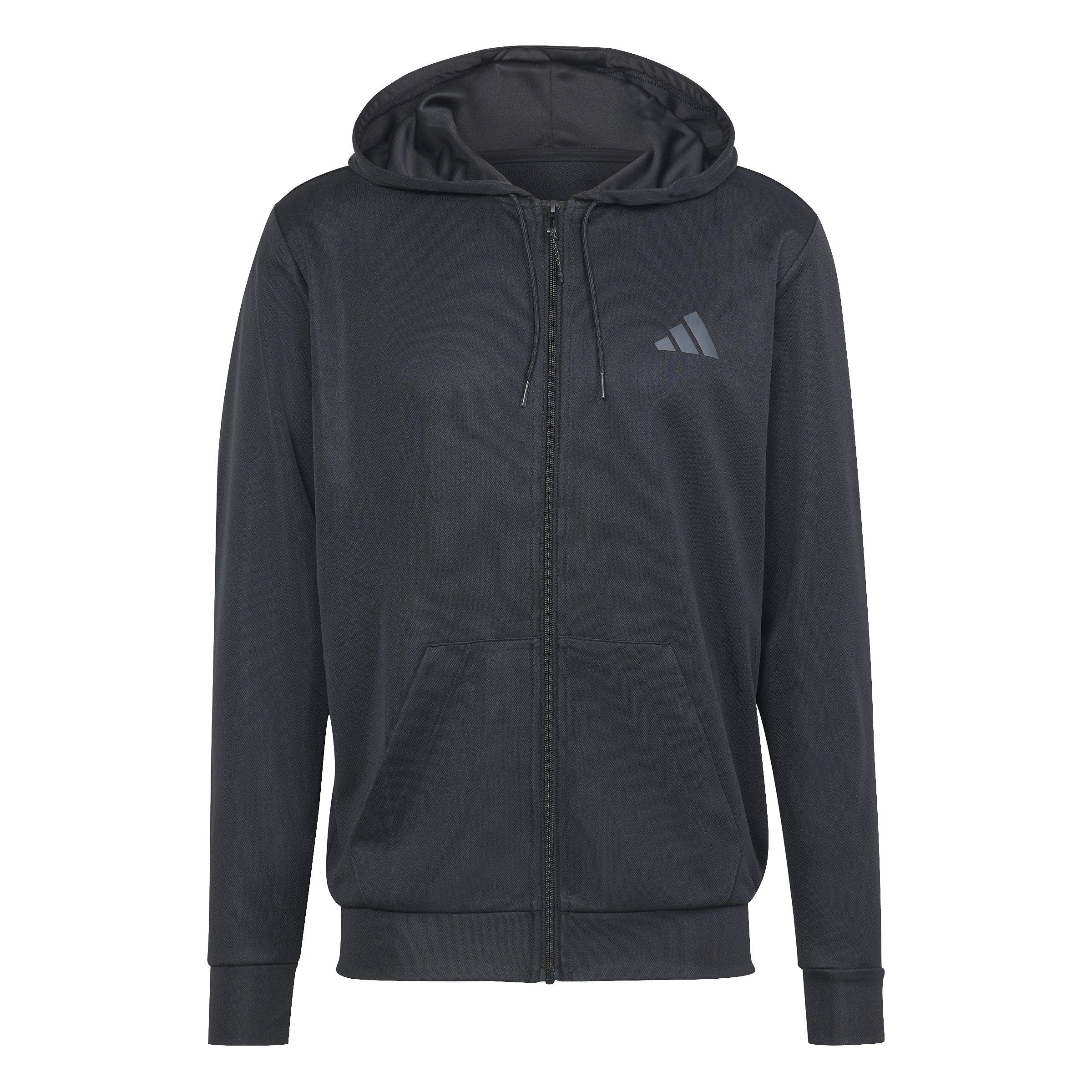 adidas Sportswear Kapuzensweatshirt TR ESS SEA FZ H BLACK