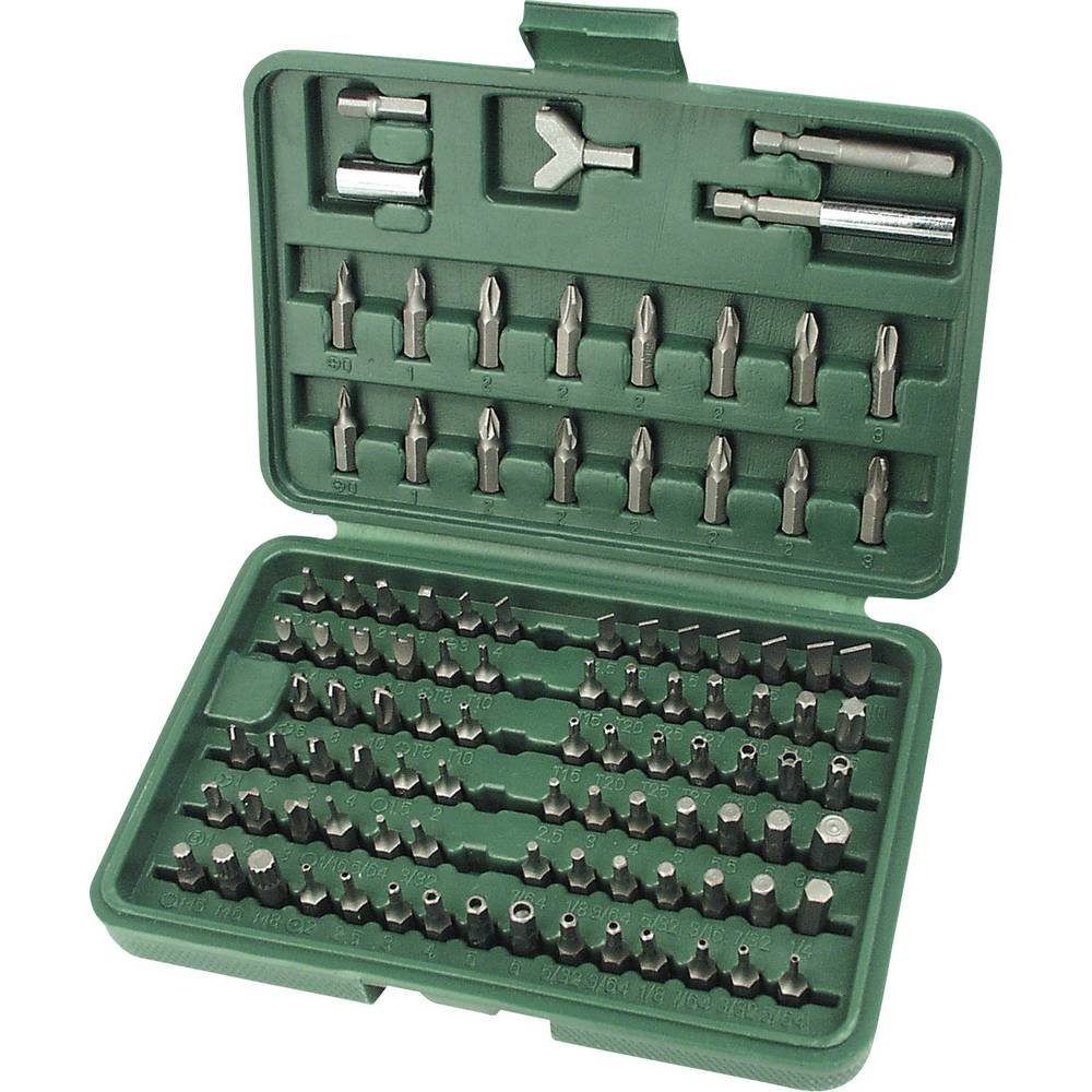 Brüder Mannesmann Werkzeuge Bit-Set 100tlg. Bit-Satz 6.3 mm (1/4″ M29800