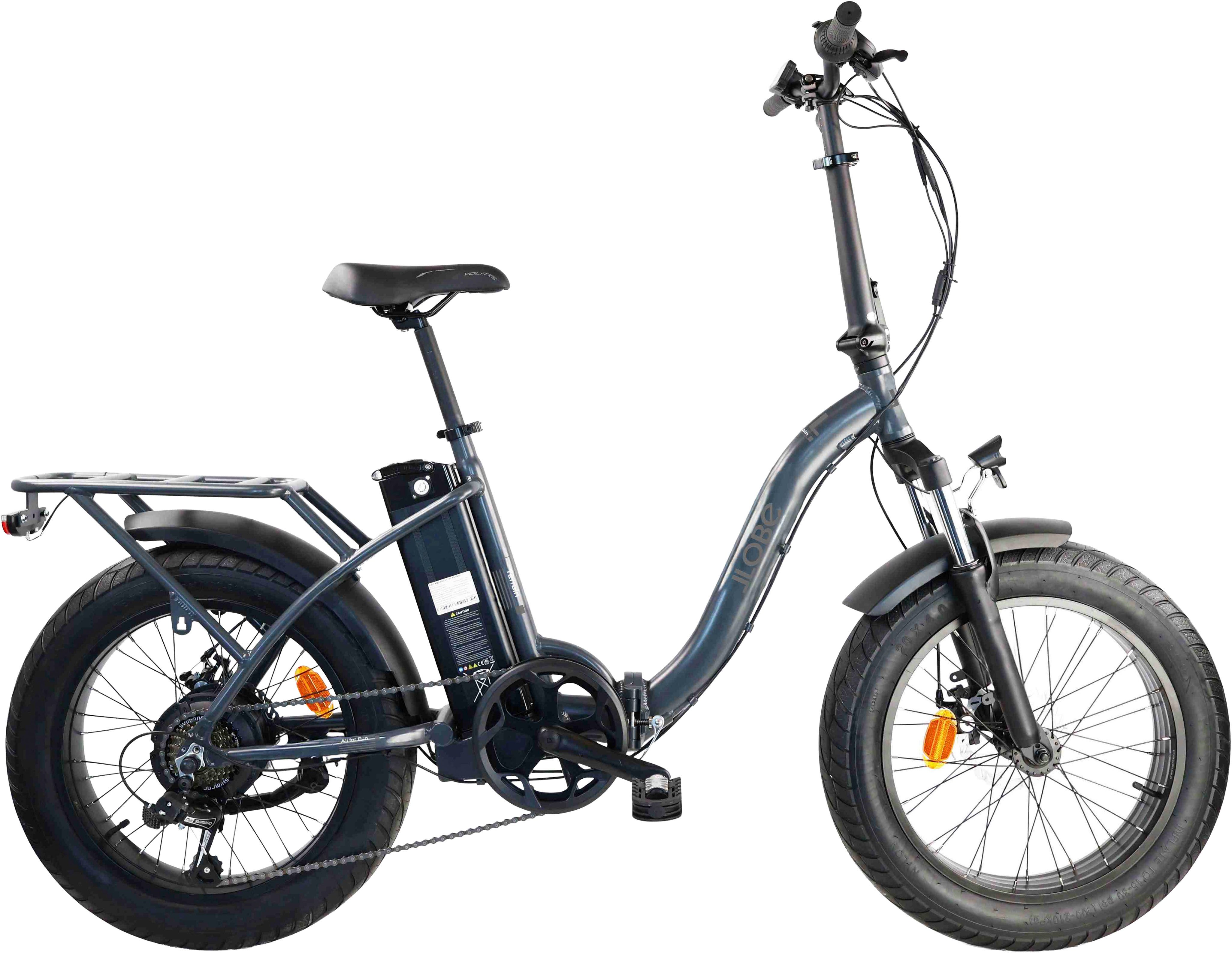 E-Bike Faltrad Elektro Faltrad 20" Terrain grau