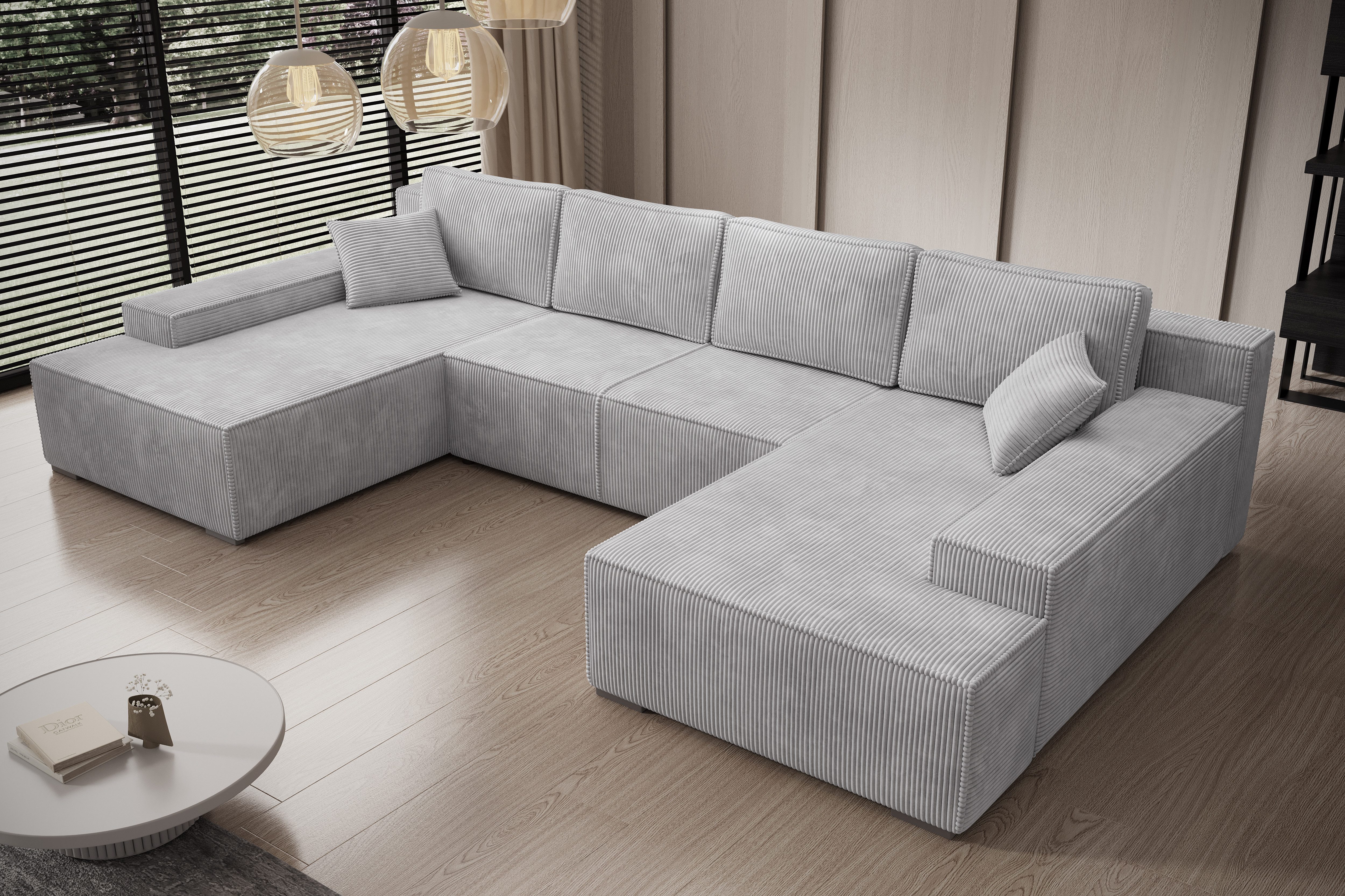 PROMETO Möbel Ecksofa Ecksofa Couch U-Form günstig online kaufen