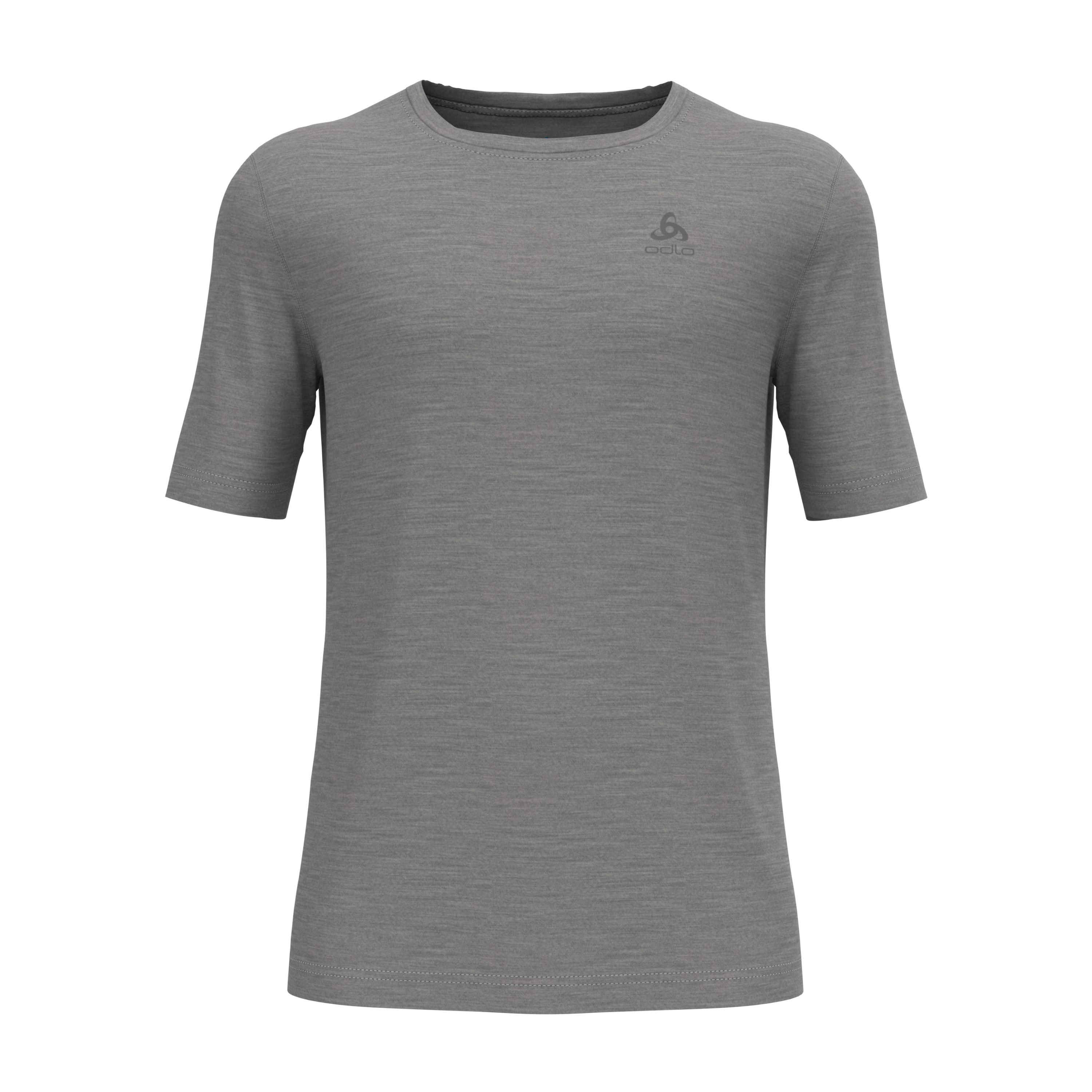 Natural melange Funktionsshirt T-Shirt Merino 200 Odlo grey steel