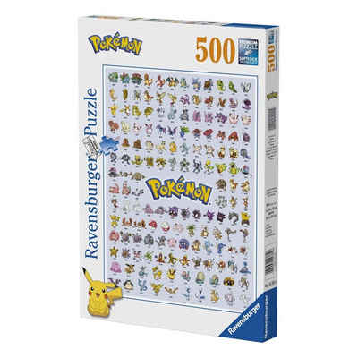 POKÉMON Puzzle »Pokémon Puzzle Pokémon Pokédex (500 Teile)«, Puzzleteile
