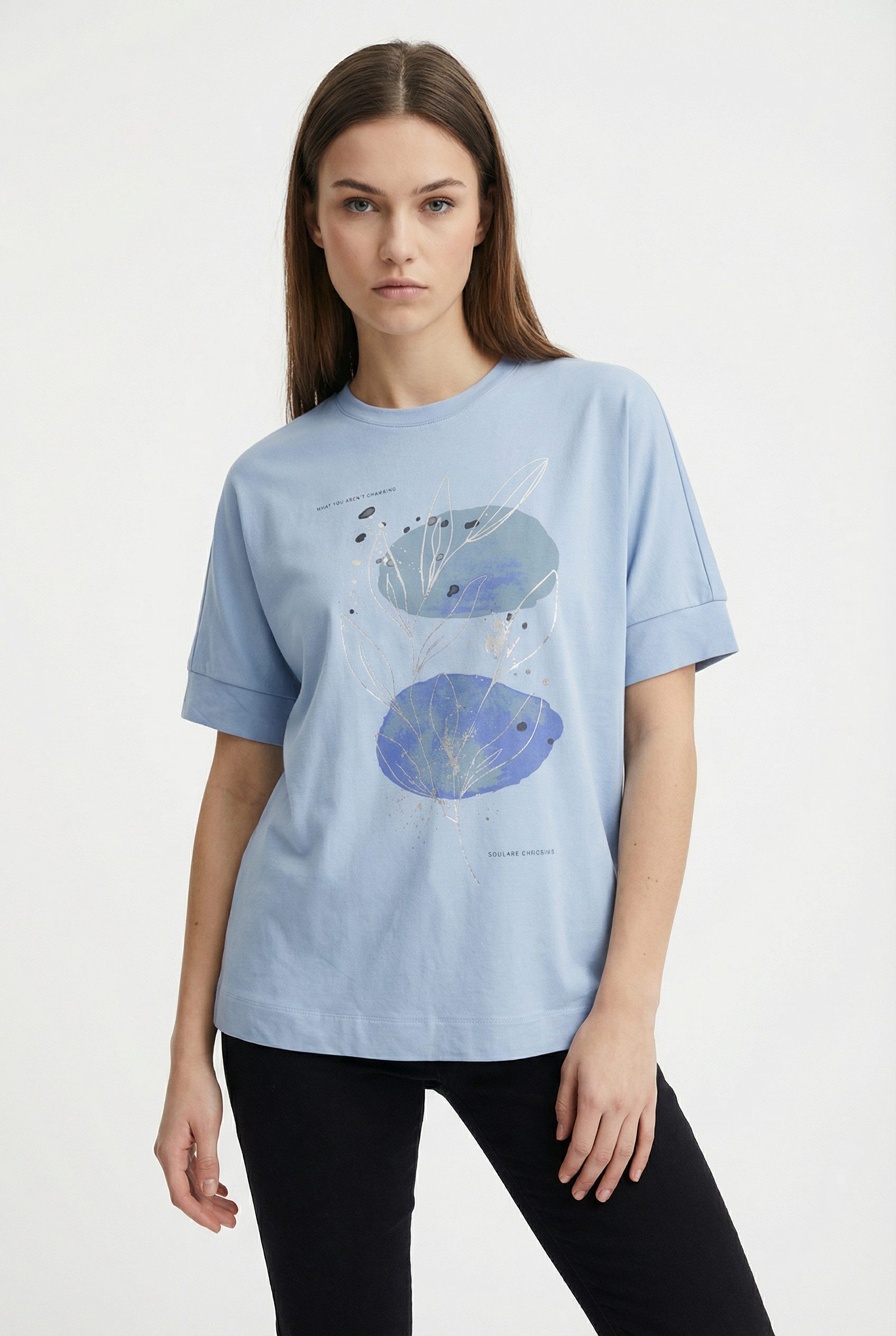 ONLY Kurzarmshirt ONLJANY S/S O-NECK PRINT TOP BOX JRS Viskosemischung, reg günstig online kaufen