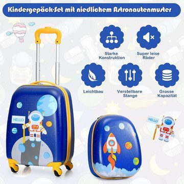 KOMFOTTEU Kinderkoffer mit Rucksack, Reisekoffer Set