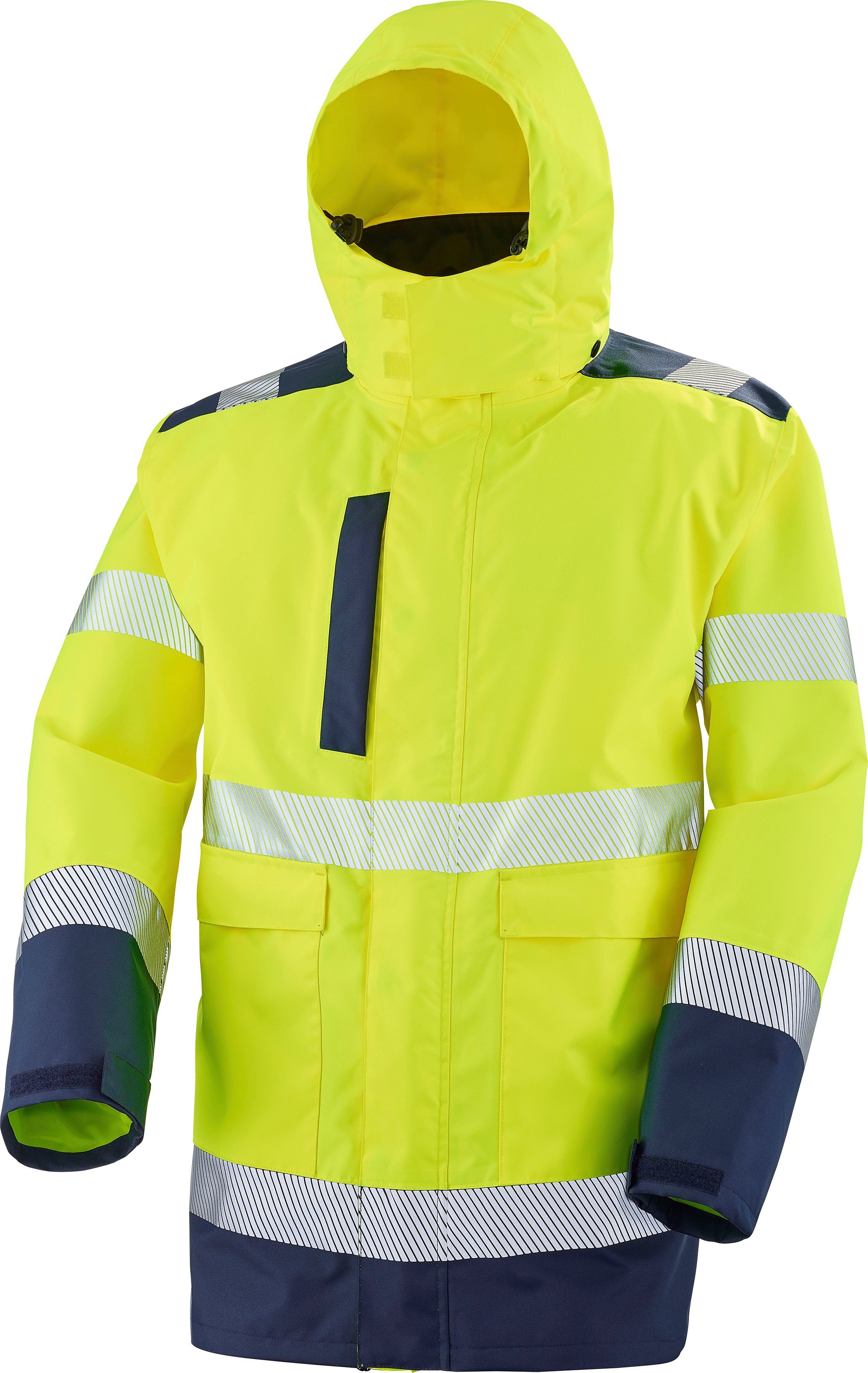 GELB Unisex 3XL, FLUO NAVY Gr. Multifunktional / Warnschutz, 4-in-1-Parka "Matra" 3-in-1-Funktionsjacke S- Cepovett