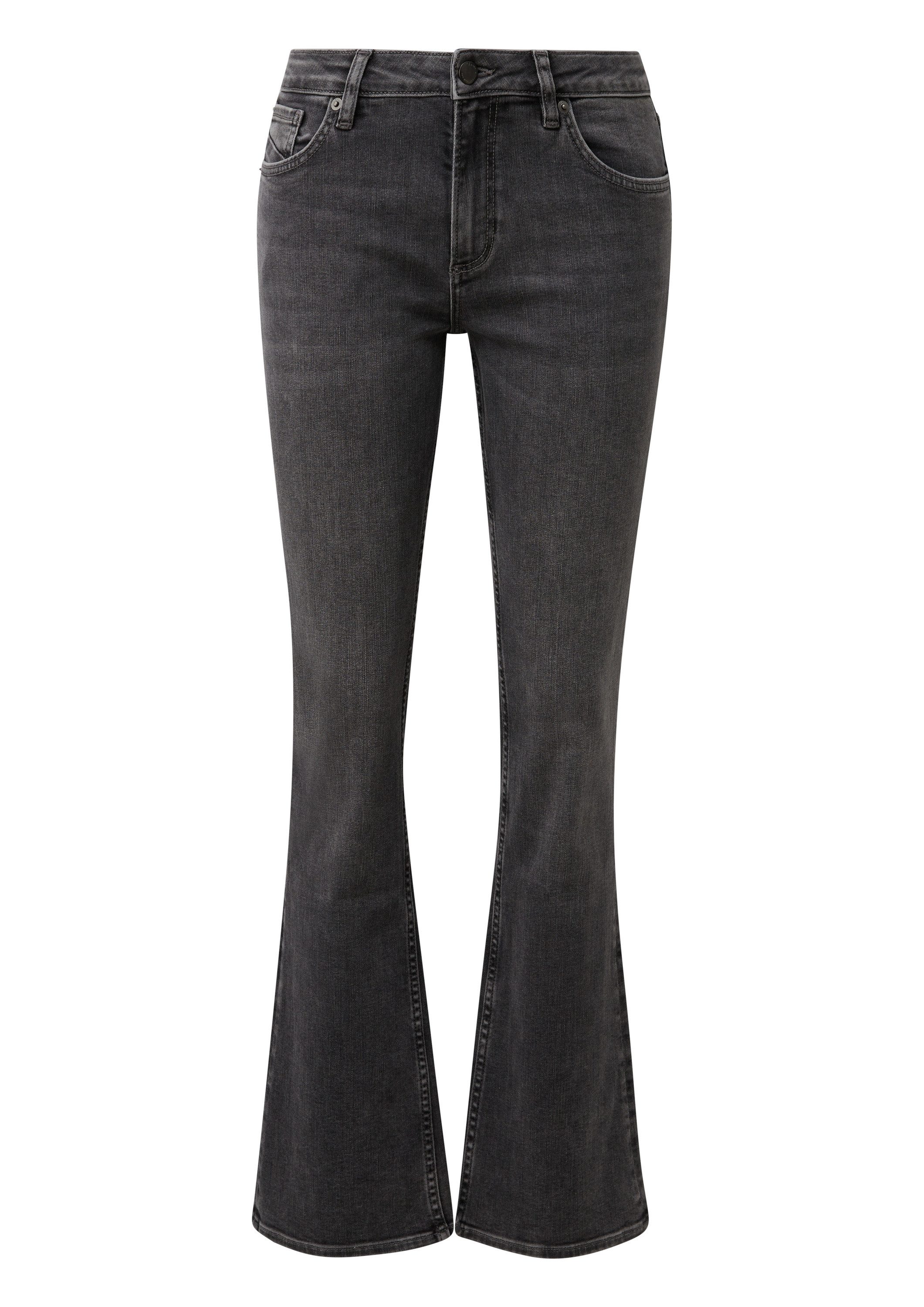 QS Bootcut-Jeans Jeans-Hose CATIE Jeans Catie / Slim Fit / Mid Rise / Bootc günstig online kaufen