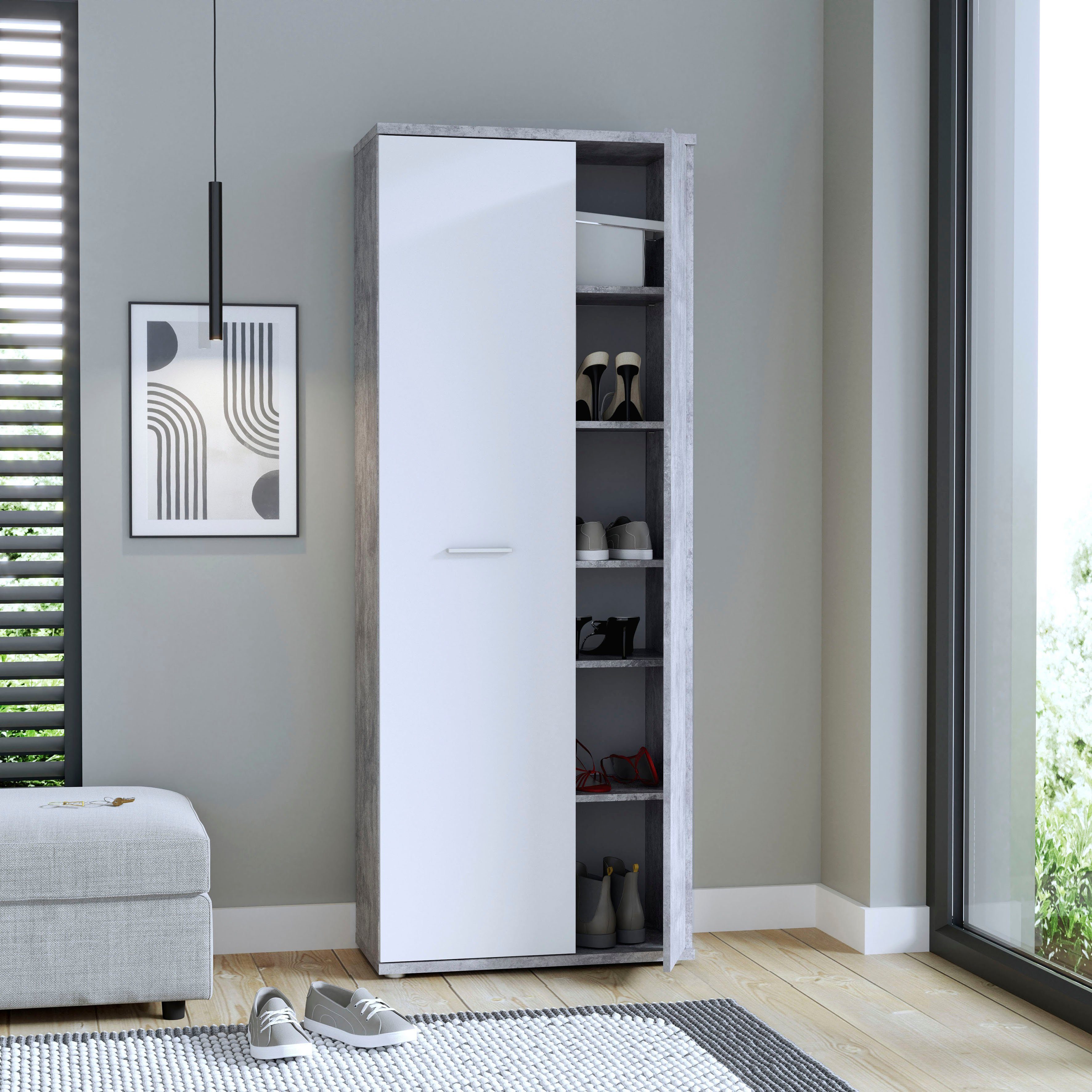 FORTE Schuhschrank Netty Höhe ca, 179 cm