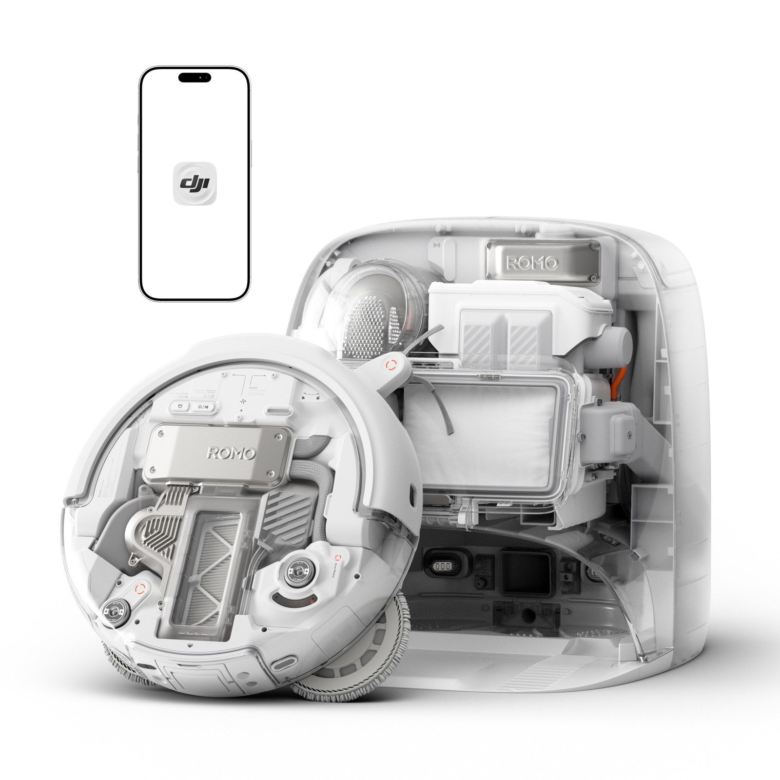 DJI ROMO P Transparent-Weiß