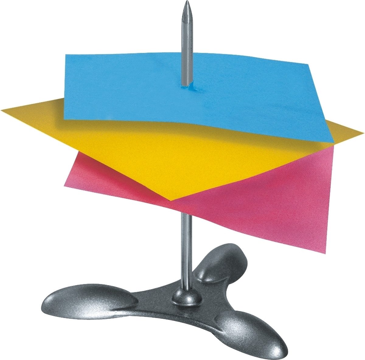 MAPED Tischaufsatz Zettelspießer Metall silber