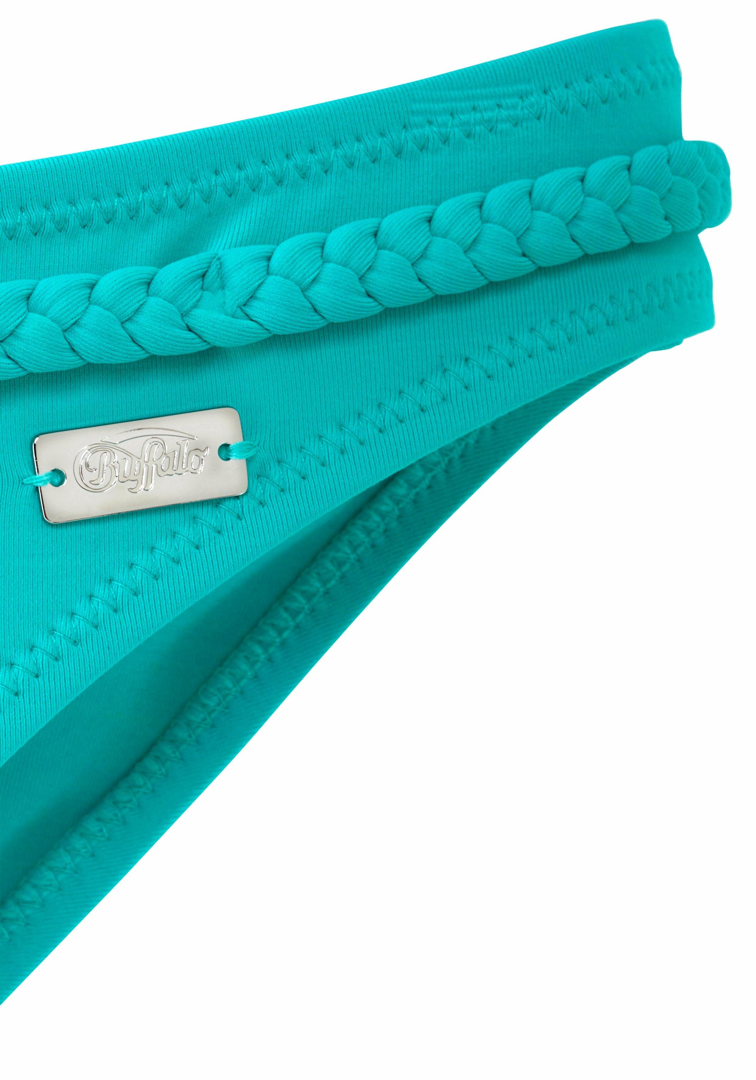 Buffalo Bikini-Hose Happy mit geflochtenem Ziergürtel