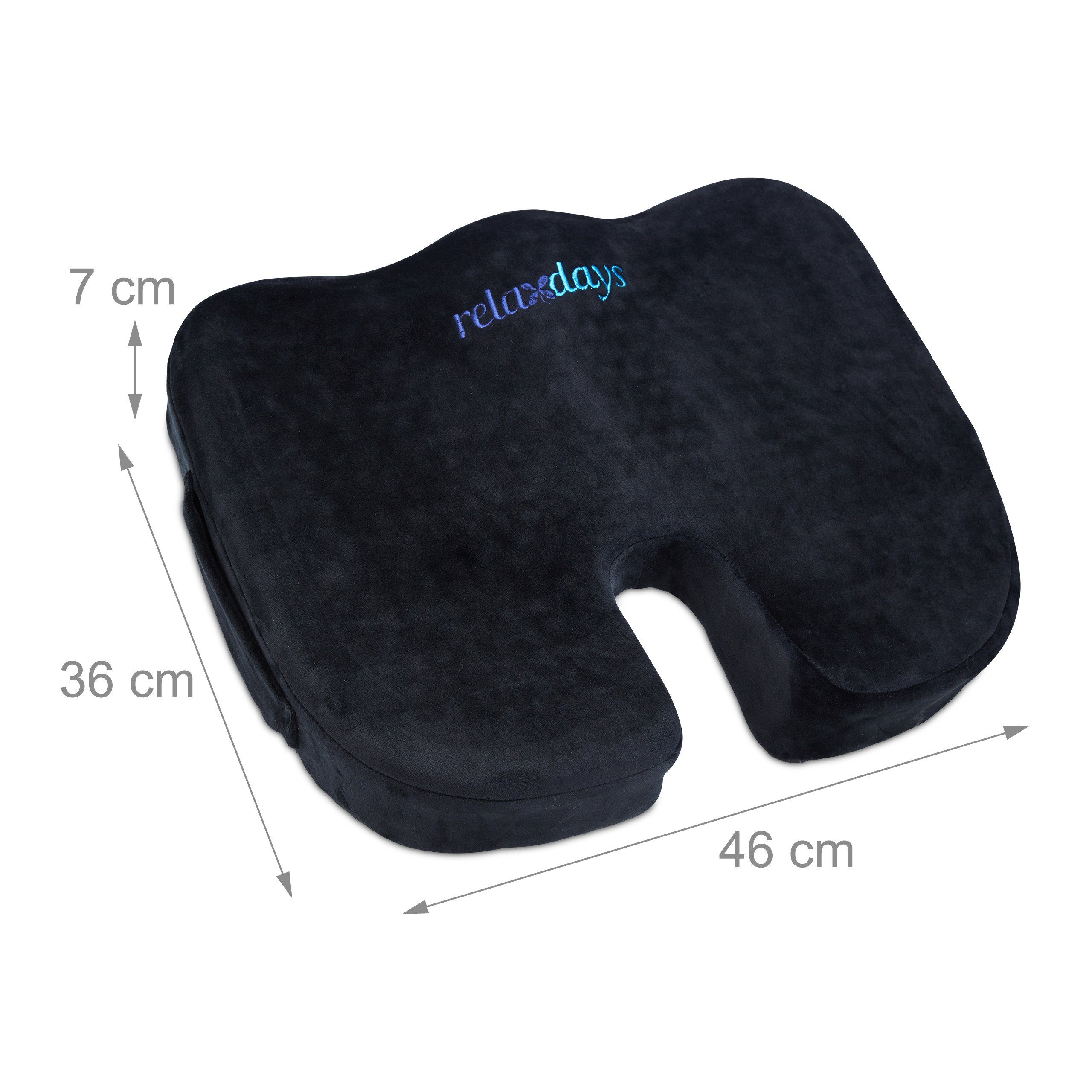 relaxdays Stuhlkissen Ergonomisches Sitzkissen