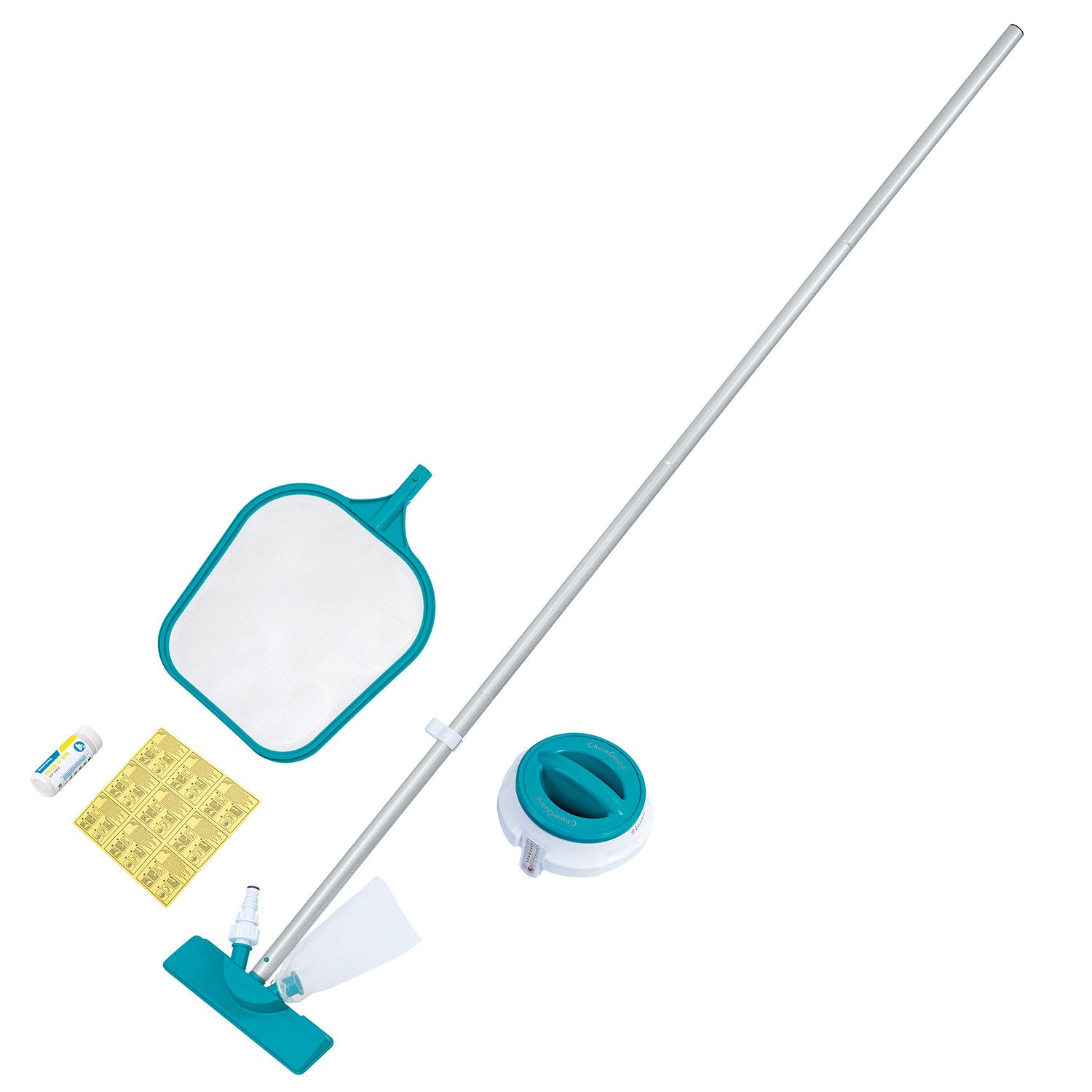 Bestway Poolbodensauger AquaClear™ Deluxe, (Set, für Poolgrößen bis 396 cm), Praktisches Komplettset für die Обслуживание бассейна