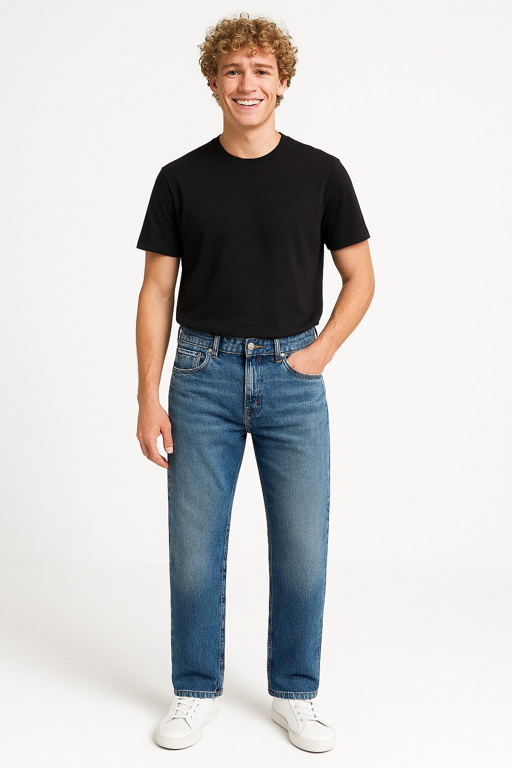 ONLY & SONS Regular-fit-Jeans ONSEDGE STRAIGHT BOX TAI DNM MU OTL günstig online kaufen