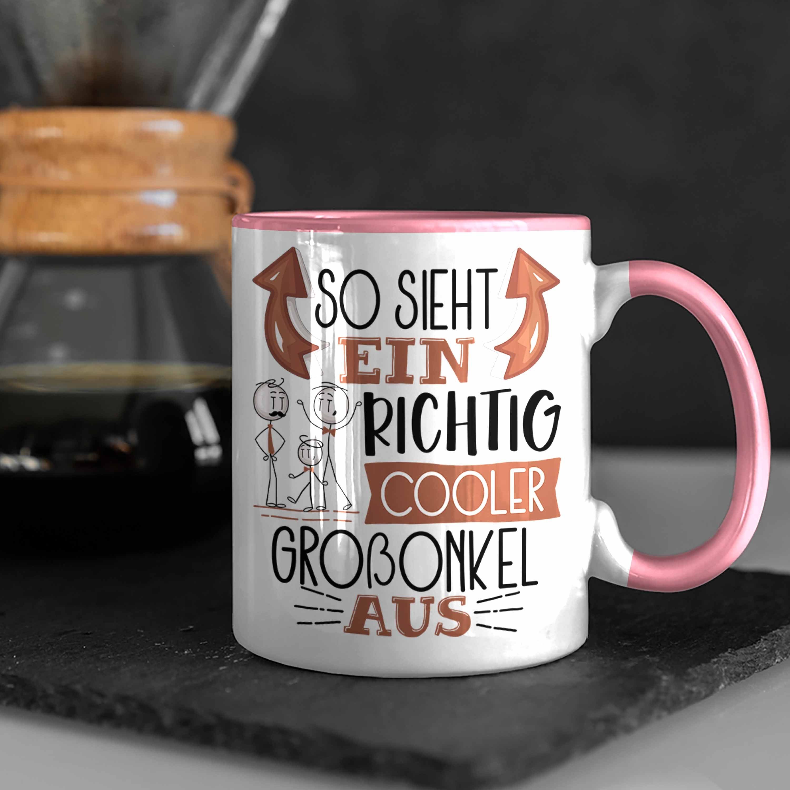 Trendation Spr Ein Cooler Tasse Geschenk Großonkel Sieht Richtig Lustiger Aus So Tasse Rosa