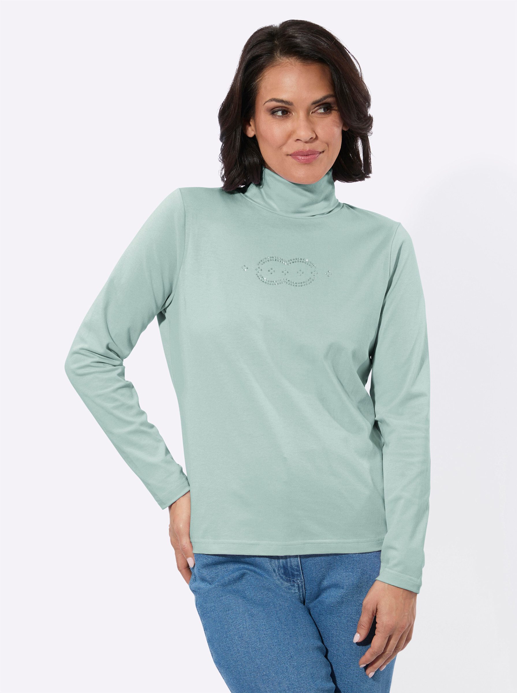 Witt T-Shirt Rollkragen-Shirt Langarm