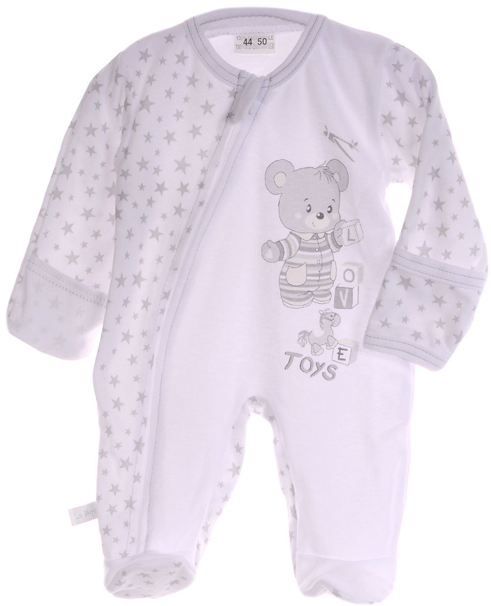 NEU ♥ Jungen Strampler Overall Baby Schlafanzug Gr 56 62 
