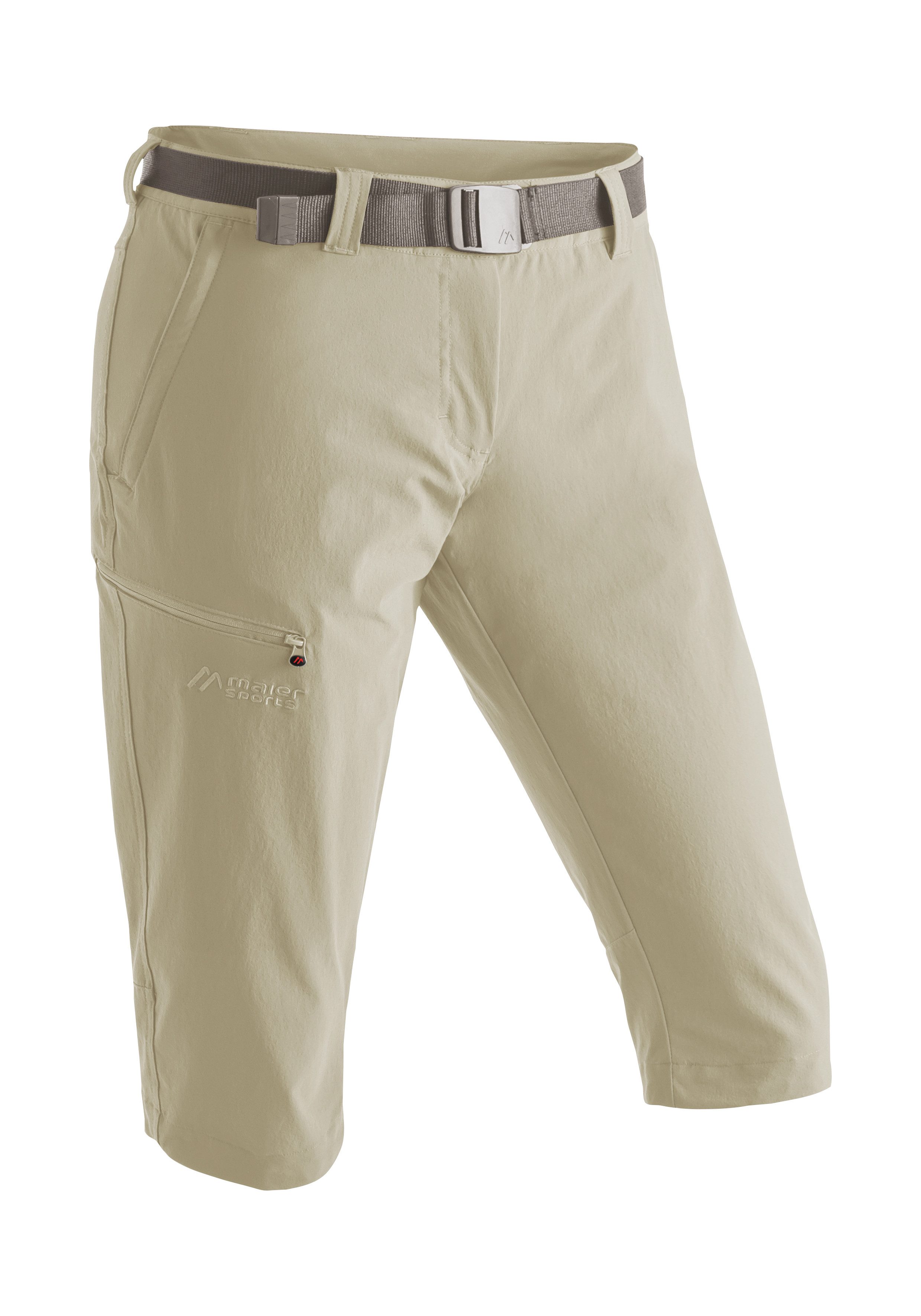 Maier Sports Caprihose Inara slim 3/4 Damen Wanderhose, atmungsaktive Outdoorhose, 3/4 Hose mit 3 Taschen